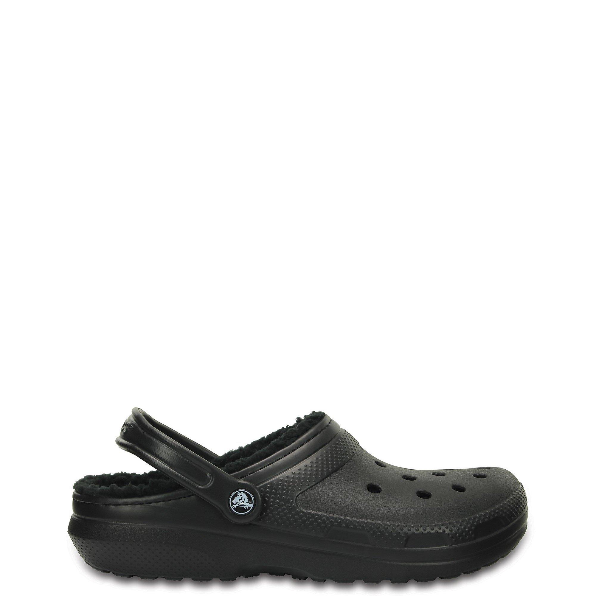Black - Crocs - Men's Classic Lined Mule Slippers - 1