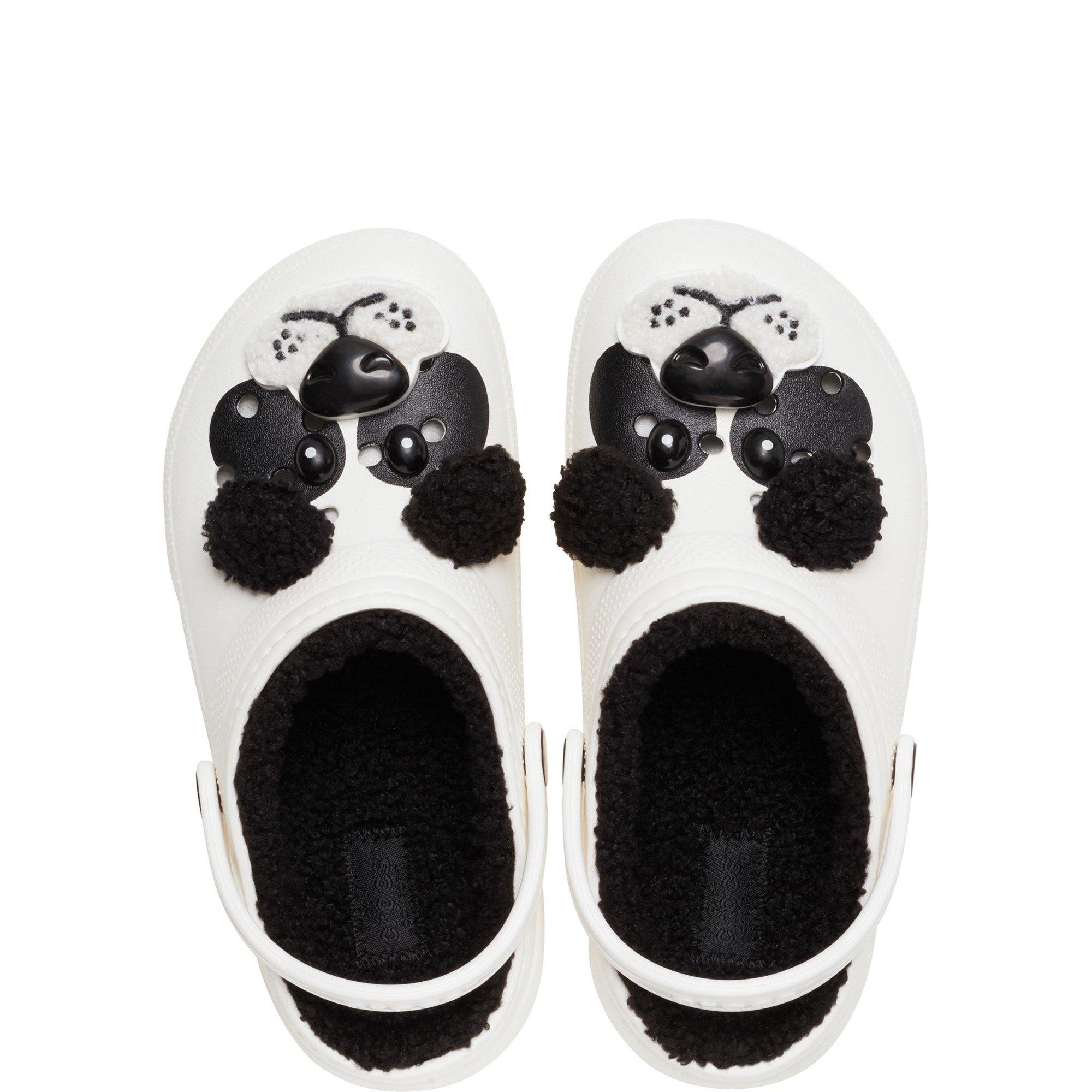 White - Crocs - Classic Lined Fun Lab Slipper - 4