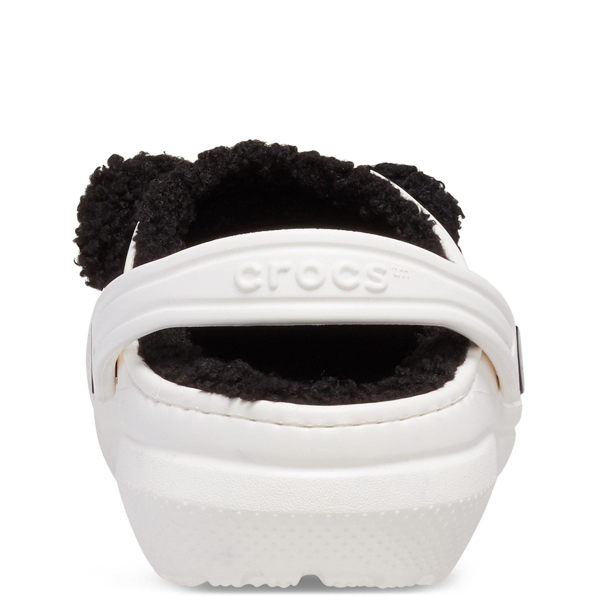 White - Crocs - Classic Lined Fun Lab Slipper - 3