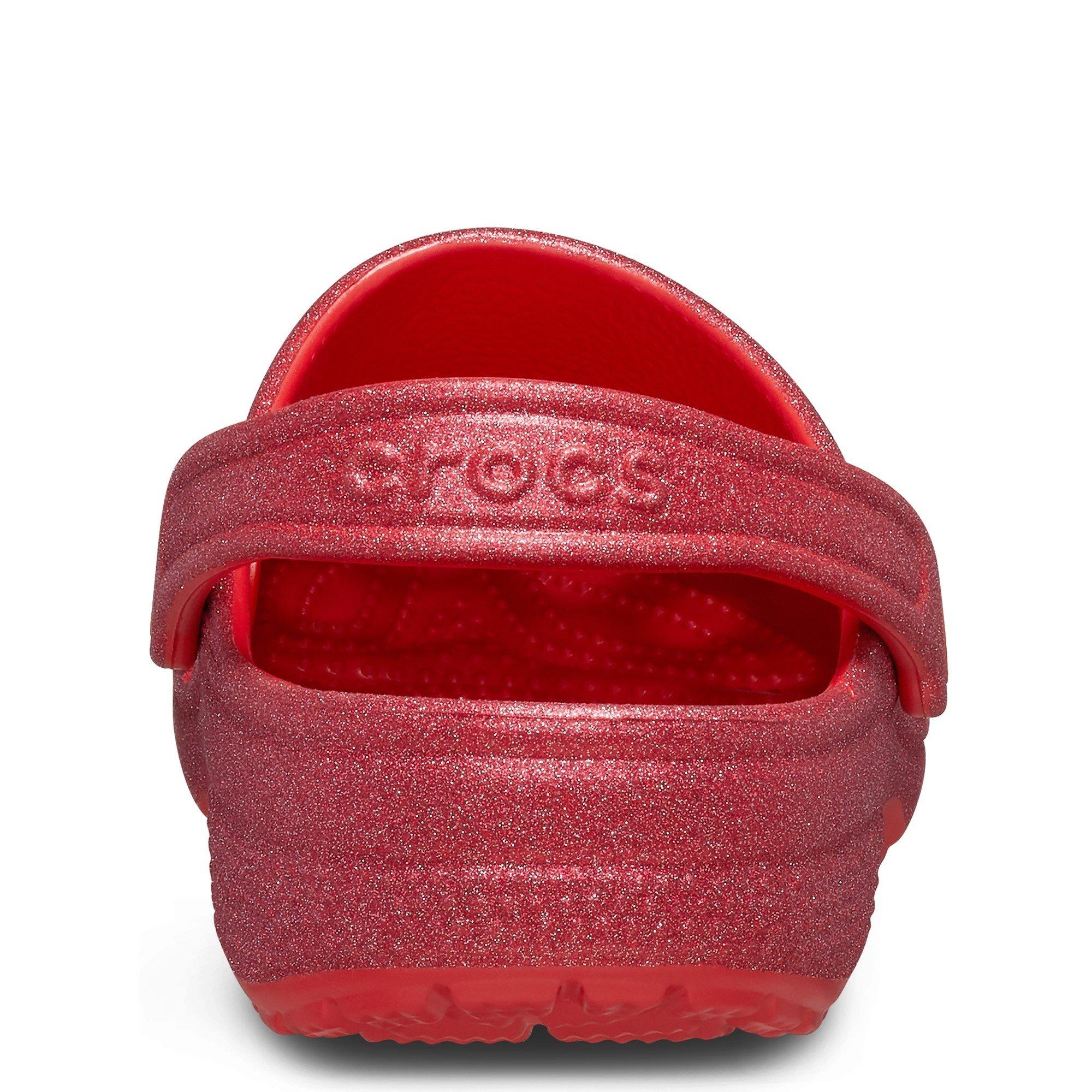 Red - Crocs - Classic Glitter Clog - 3