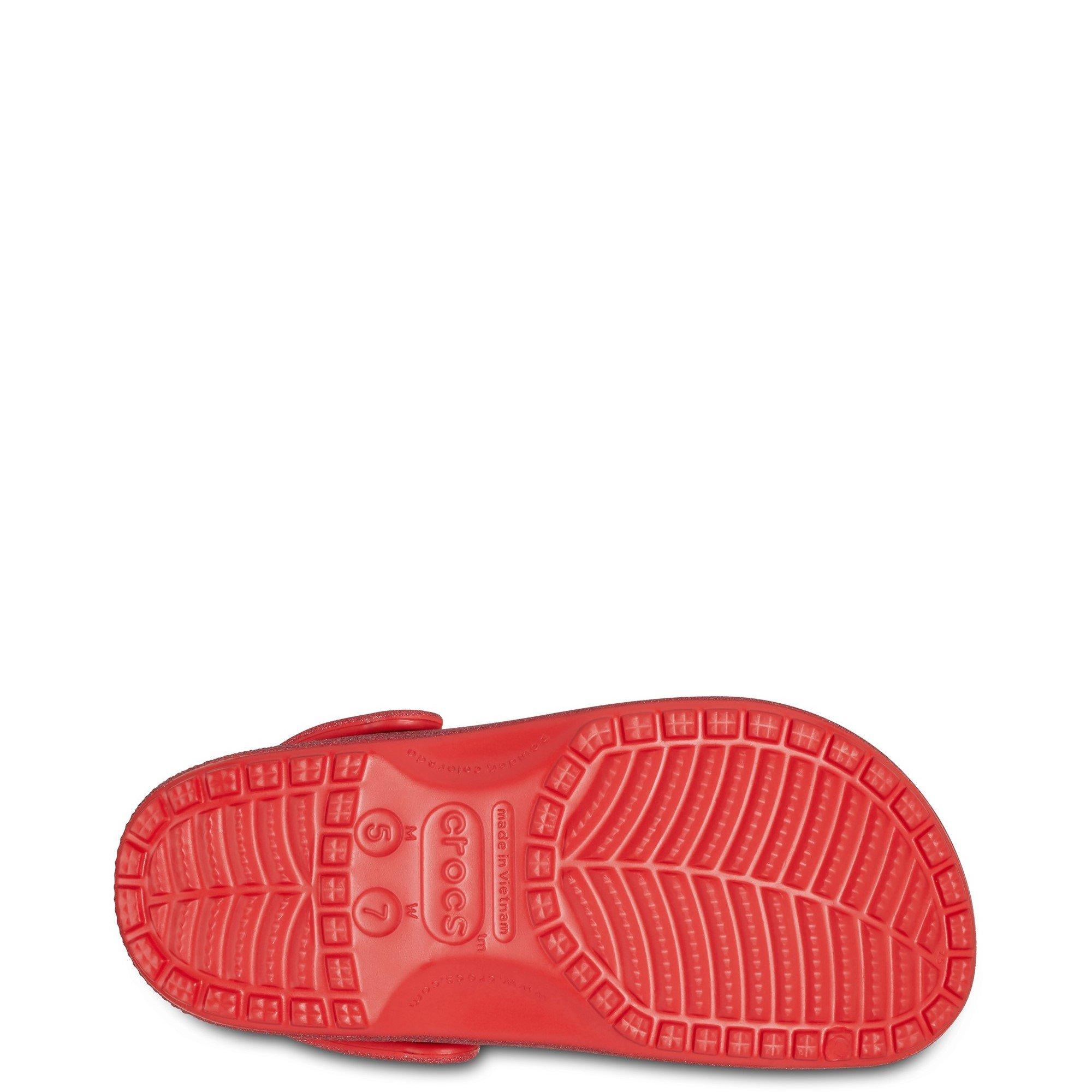 Red - Crocs - Classic Glitter Clog - 5