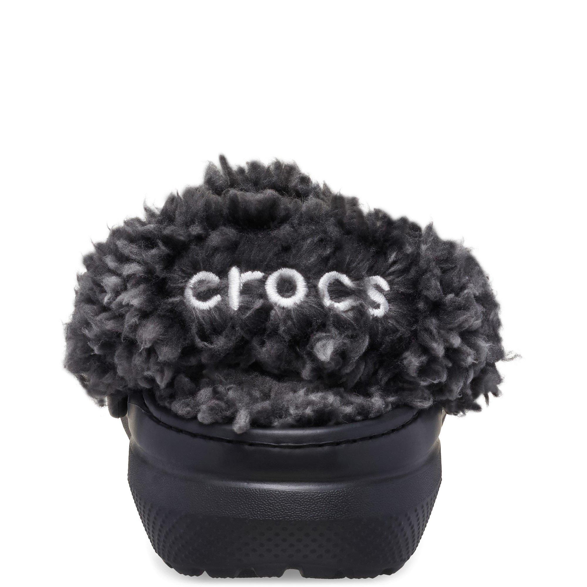Black - Crocs - Classic Fleece Lined Clog Kid - 3