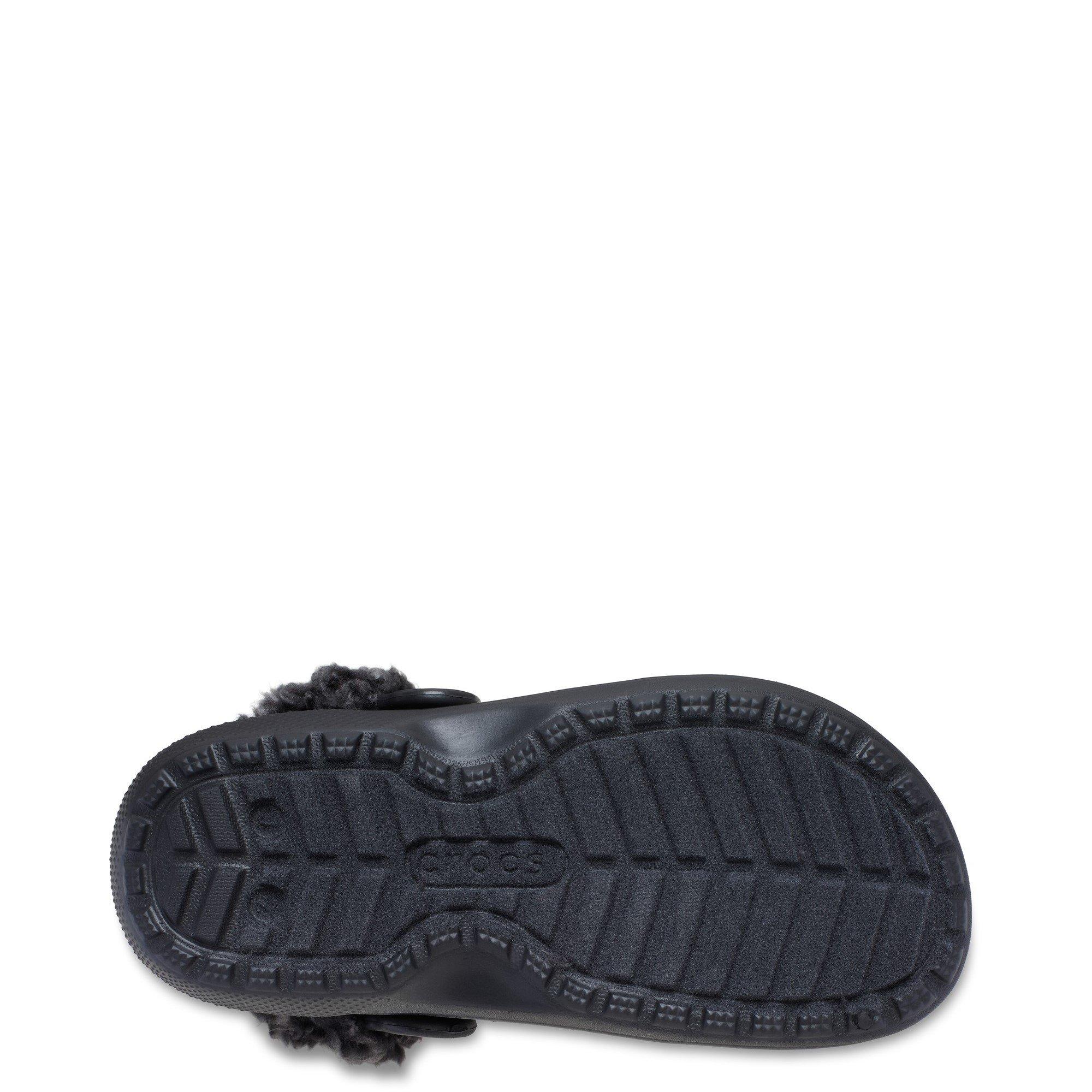 Black - Crocs - Classic Fleece Lined Clog Kid - 5
