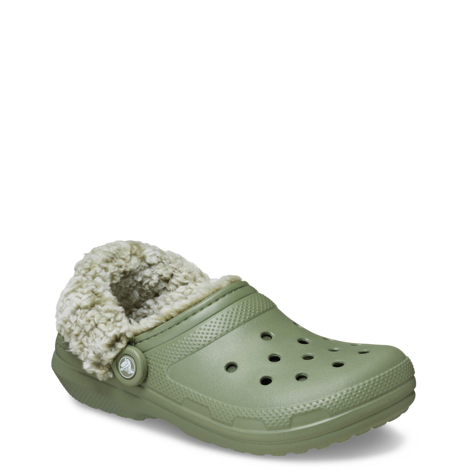 Green - Crocs - Men's Classic Fleece Lined Mule Slippers - 2