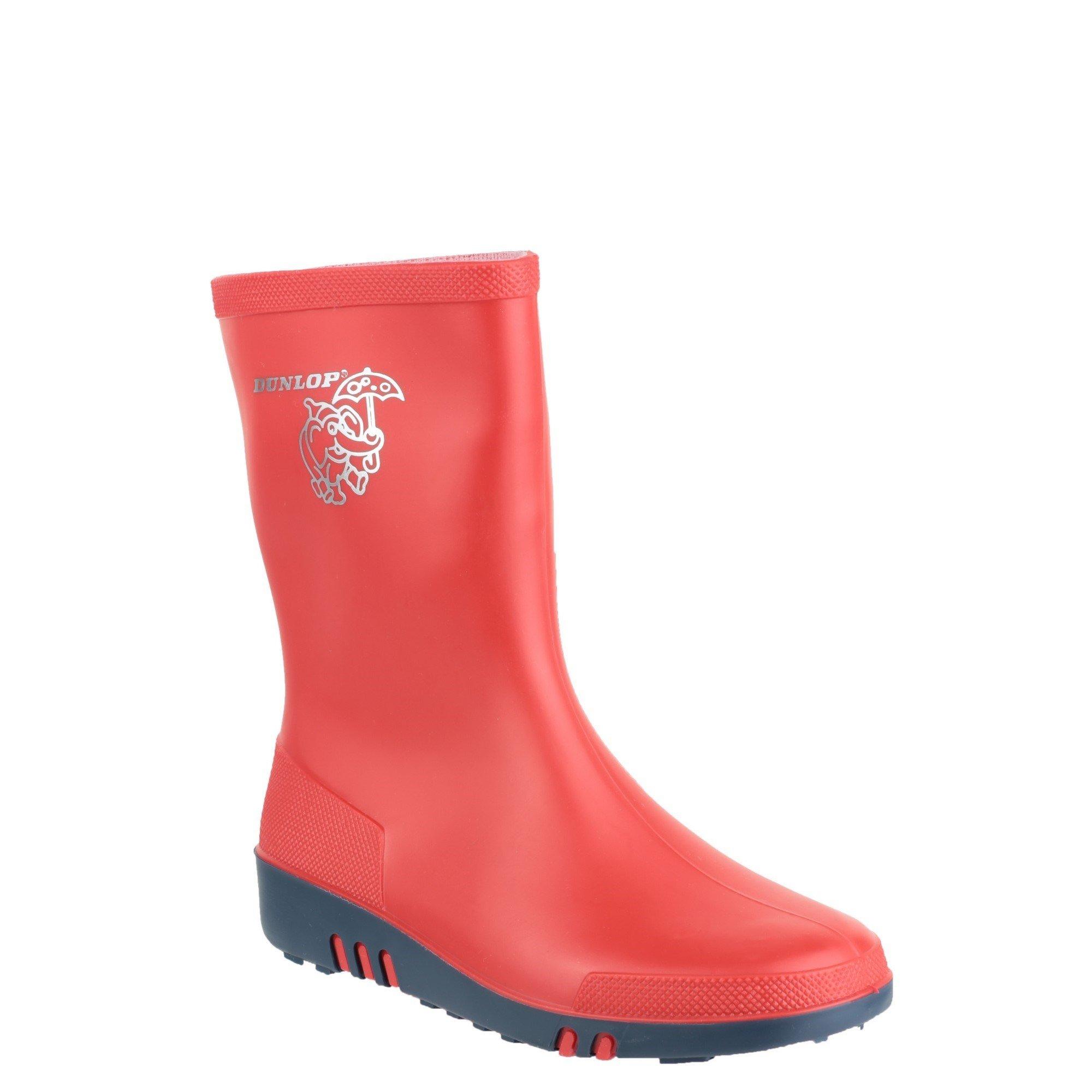 Red - Dunlop - Mini Elephant Wellington - 2