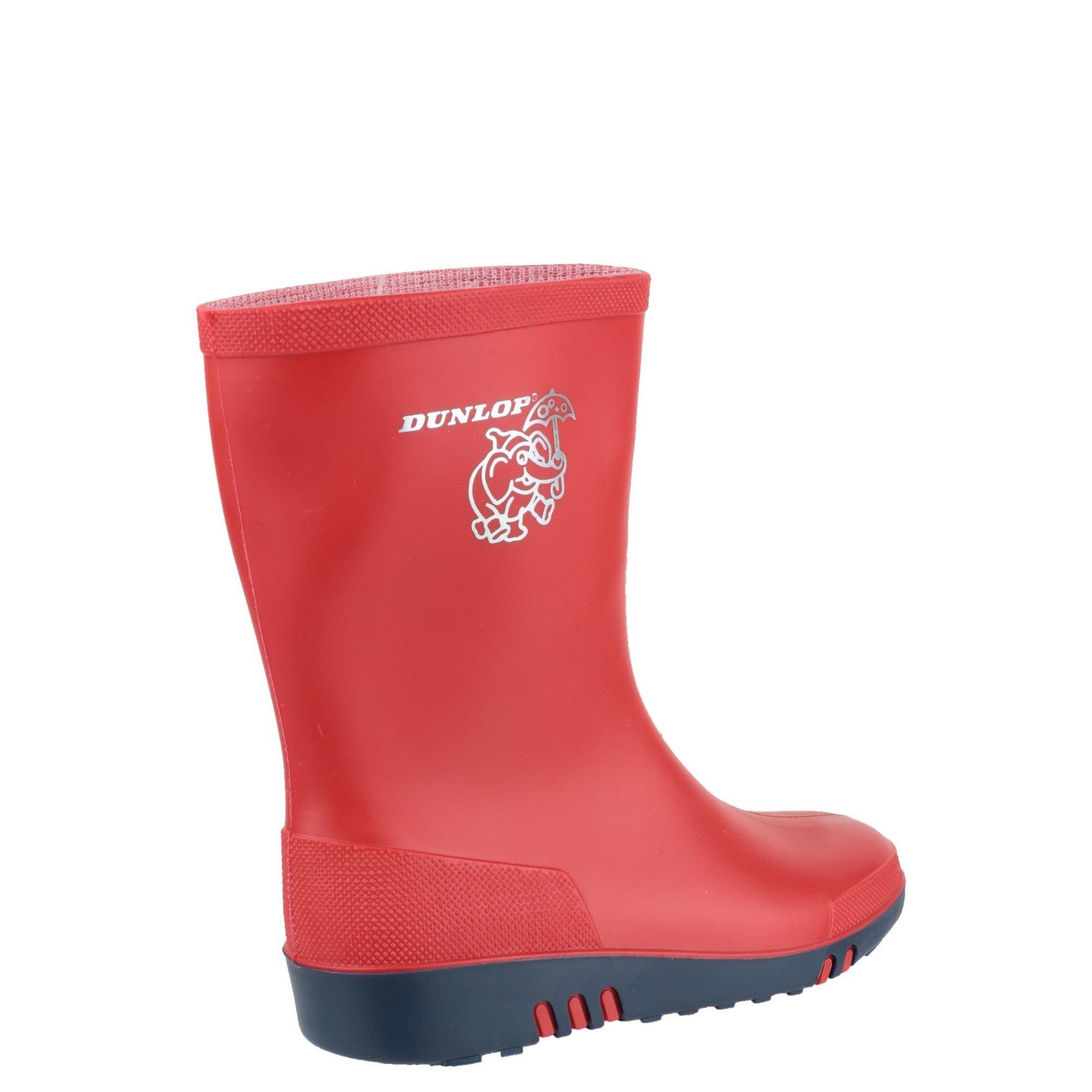 Red - Dunlop - Mini Elephant Wellington - 3