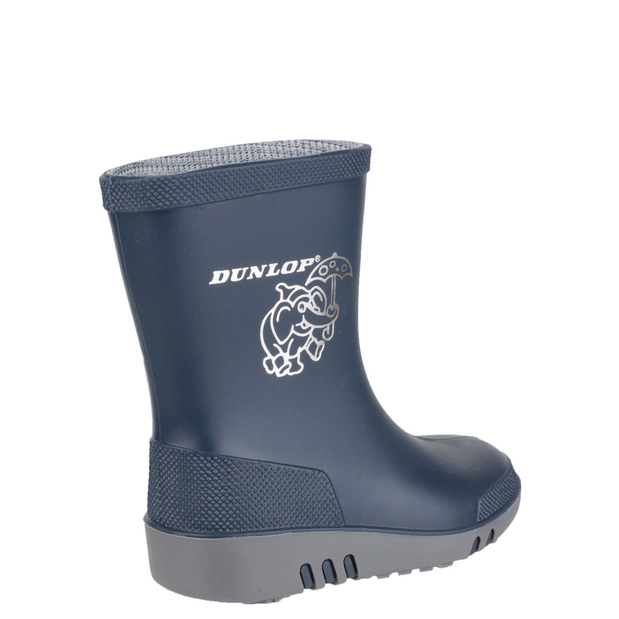 Navy - Dunlop - Mini Elephant Wellington - 3