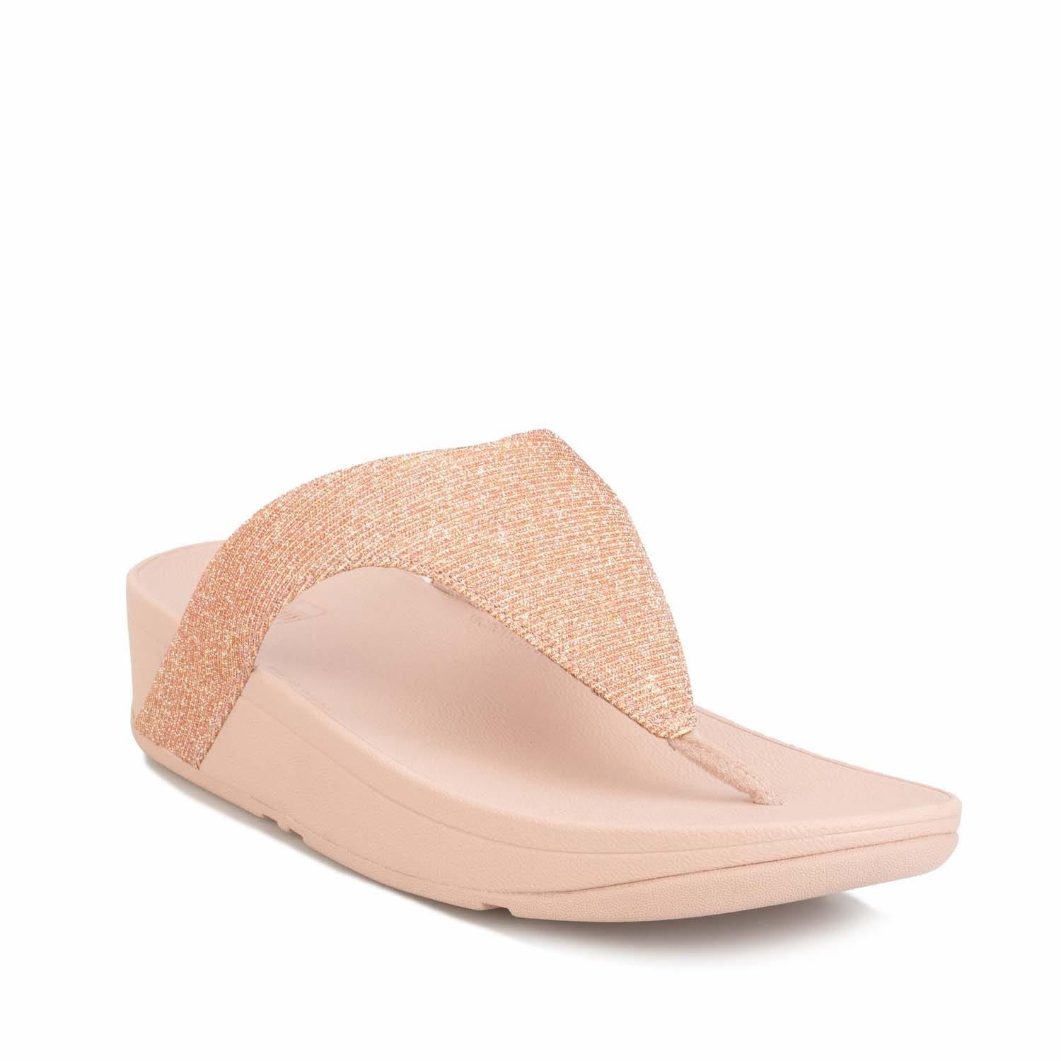 Rose Gold - Fitflop - Lottie Glitzy Toe Thong Sandals - 2