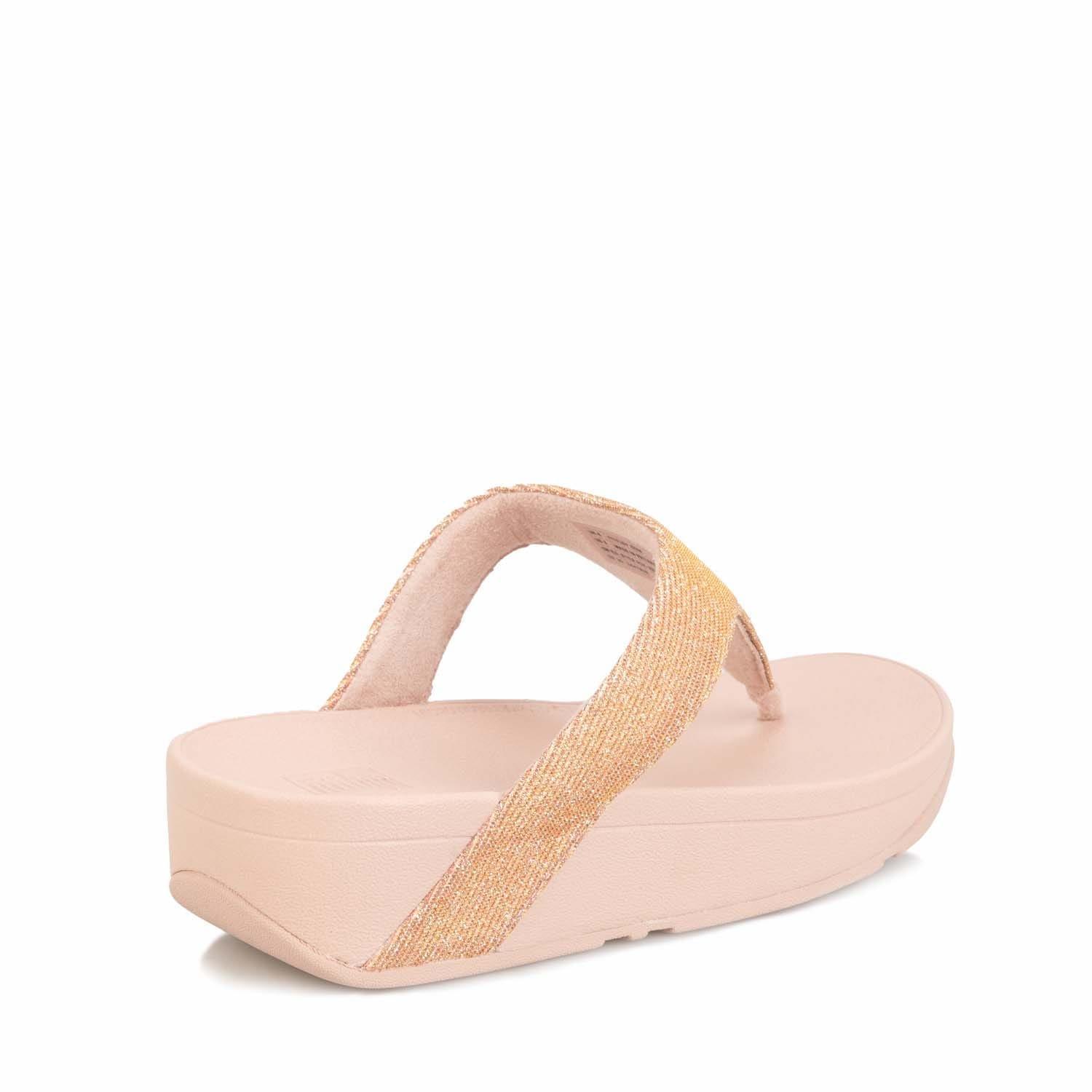 Rose Gold - Fitflop - Lottie Glitzy Toe Thong Sandals - 3