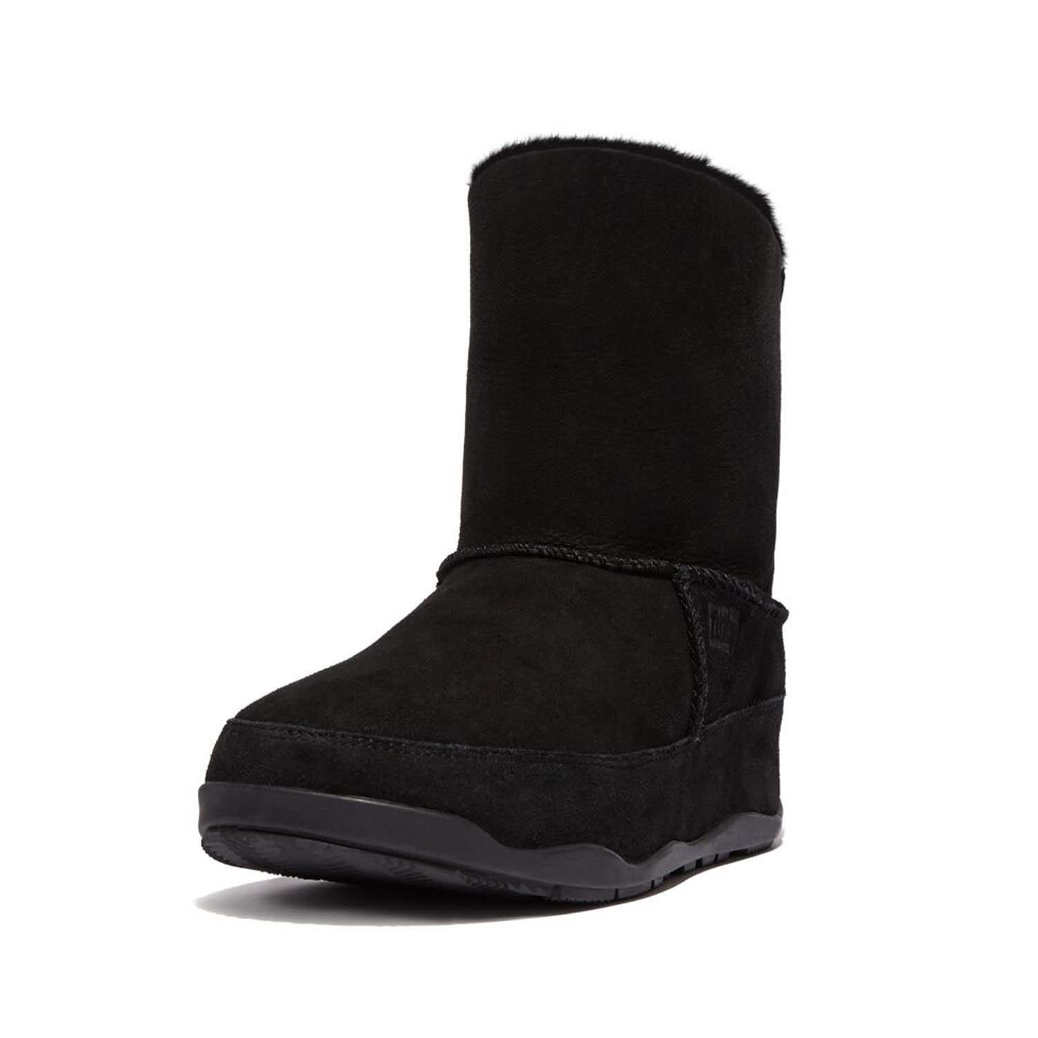 Black - Fitflop - Original Mukluk Shorty Shearling Boots - 4
