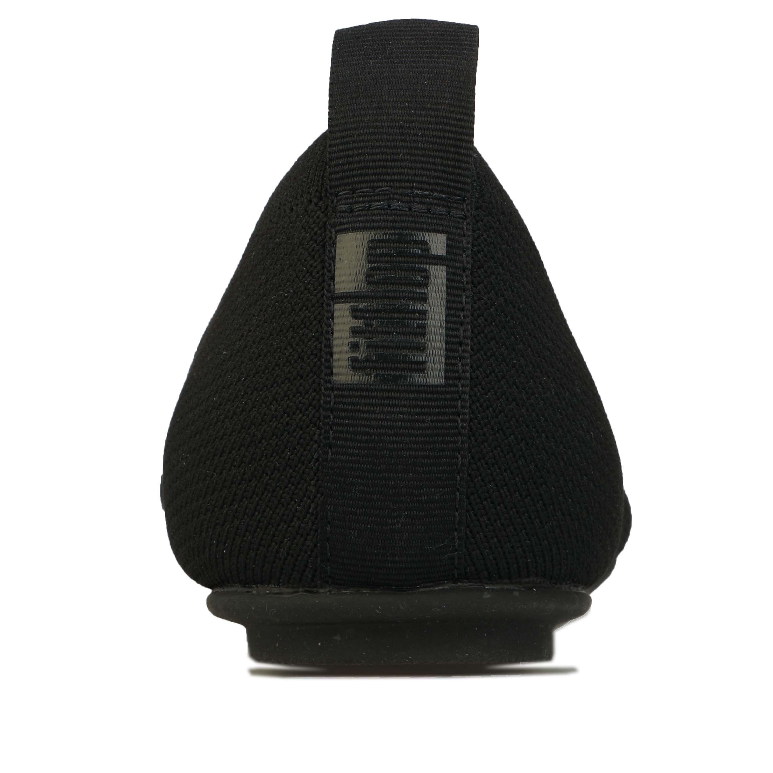 Black - Fitflop - Allegro Multi-Knit Ballet Pumps - 5