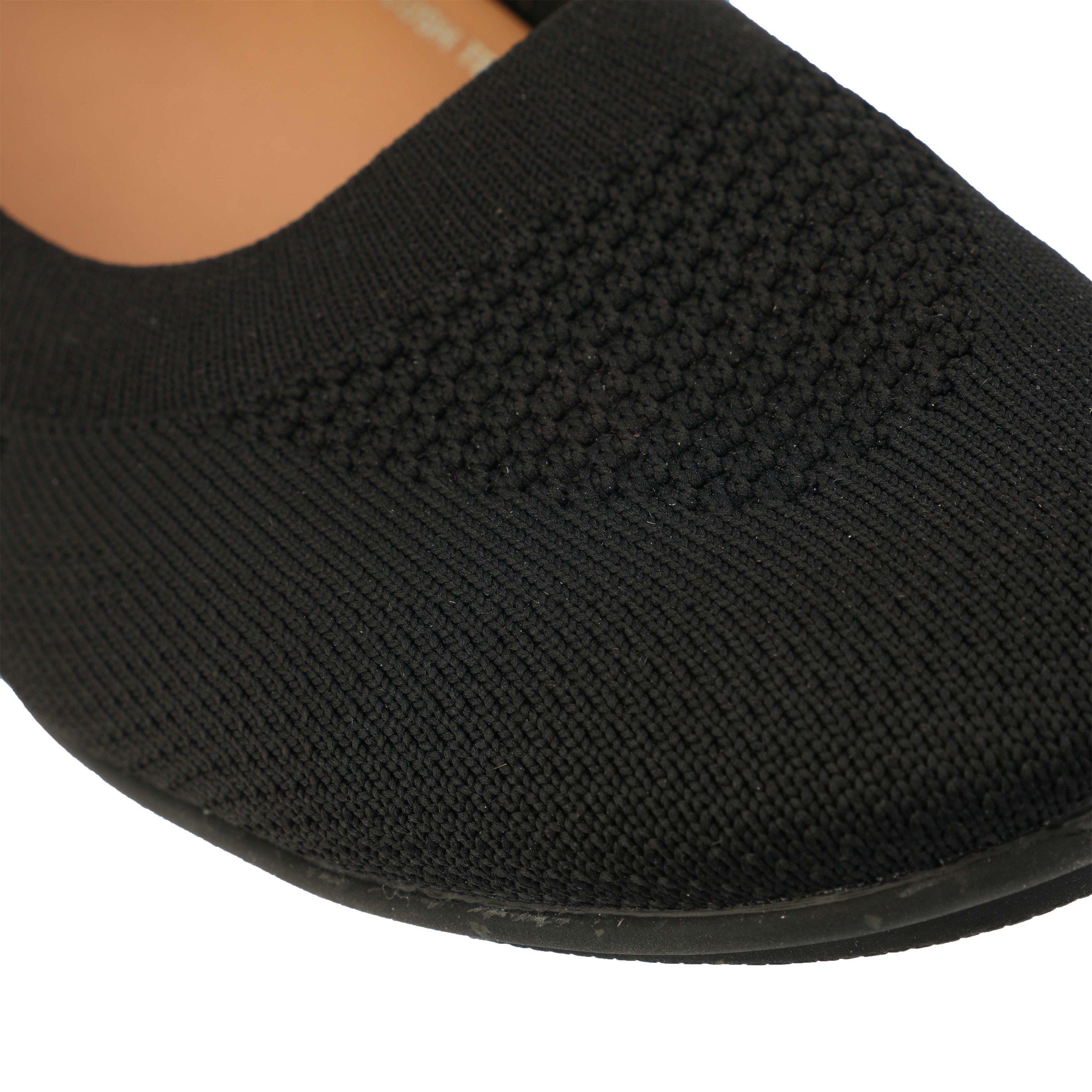 Black - Fitflop - Allegro Multi-Knit Ballet Pumps - 6