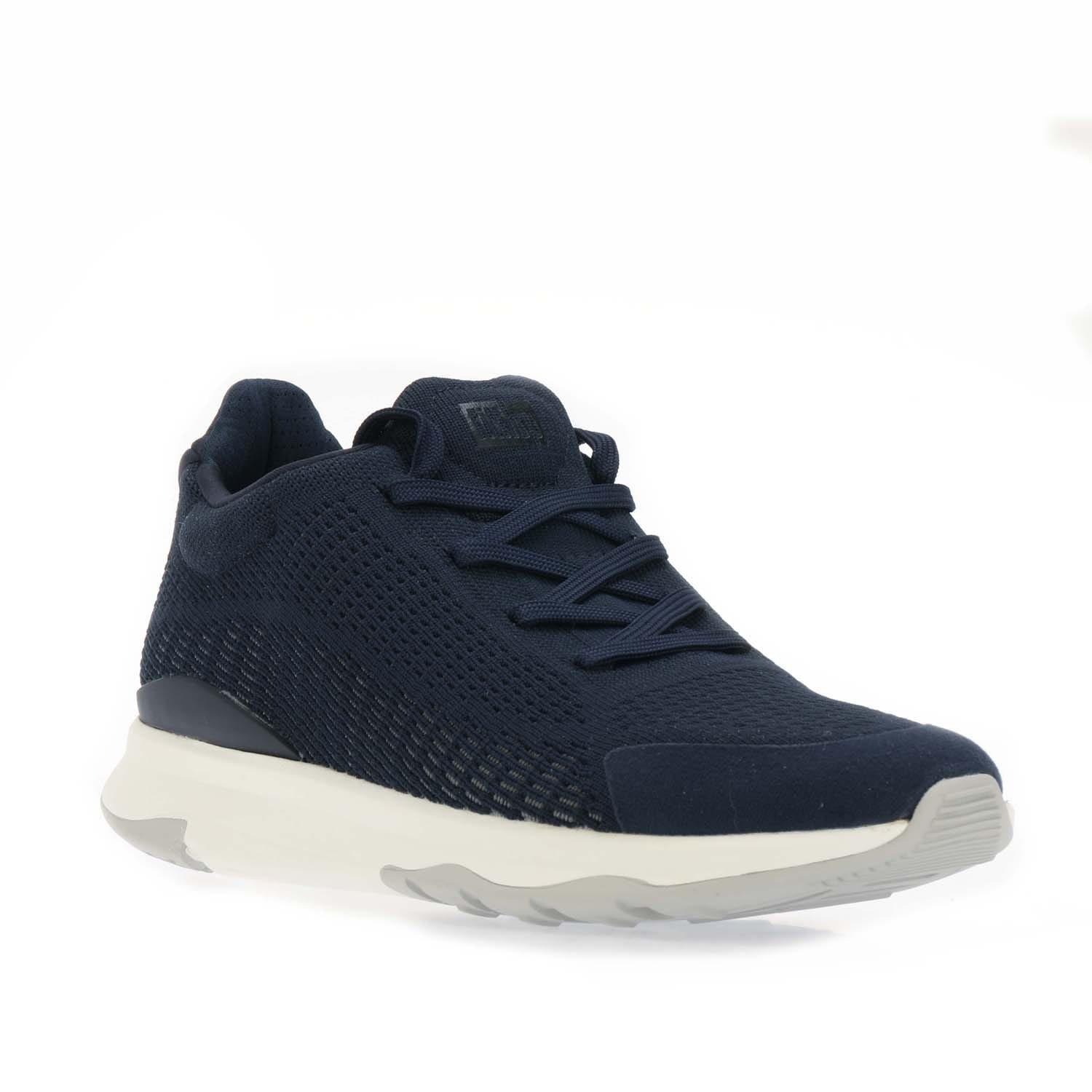 Navy - Fitflop - Vitamin FFX Knit Sports Trainers - 2