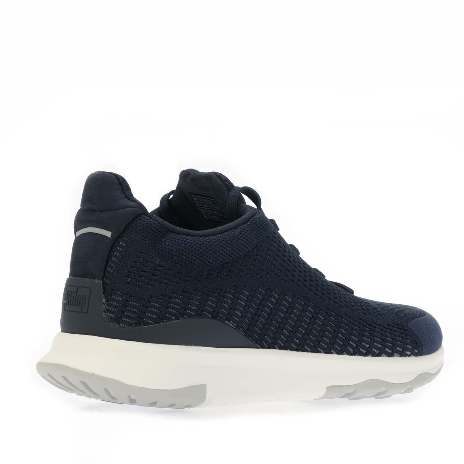 Navy - Fitflop - Vitamin FFX Knit Sports Trainers - 3