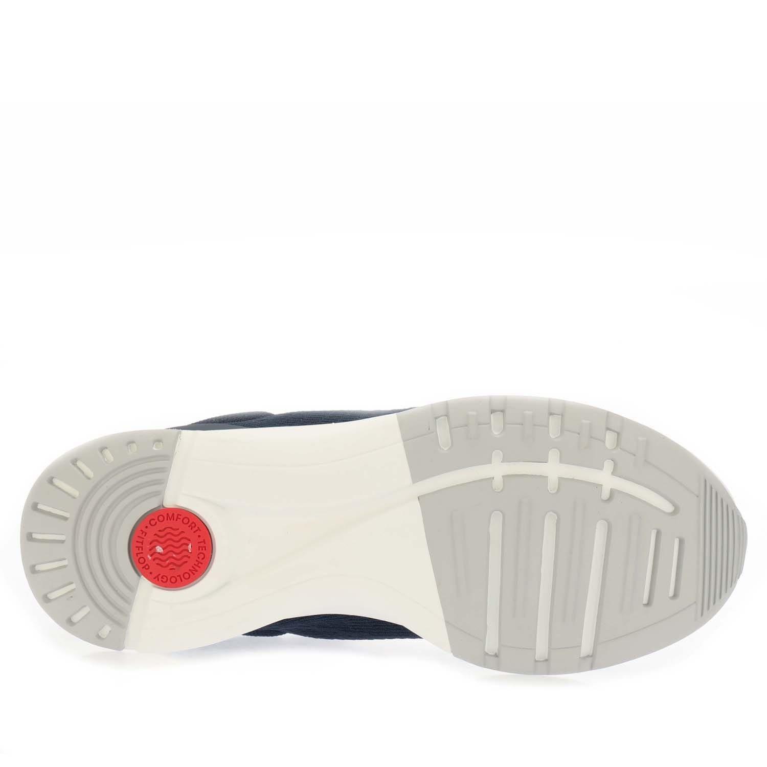 Navy - Fitflop - Vitamin FFX Knit Sports Trainers - 4