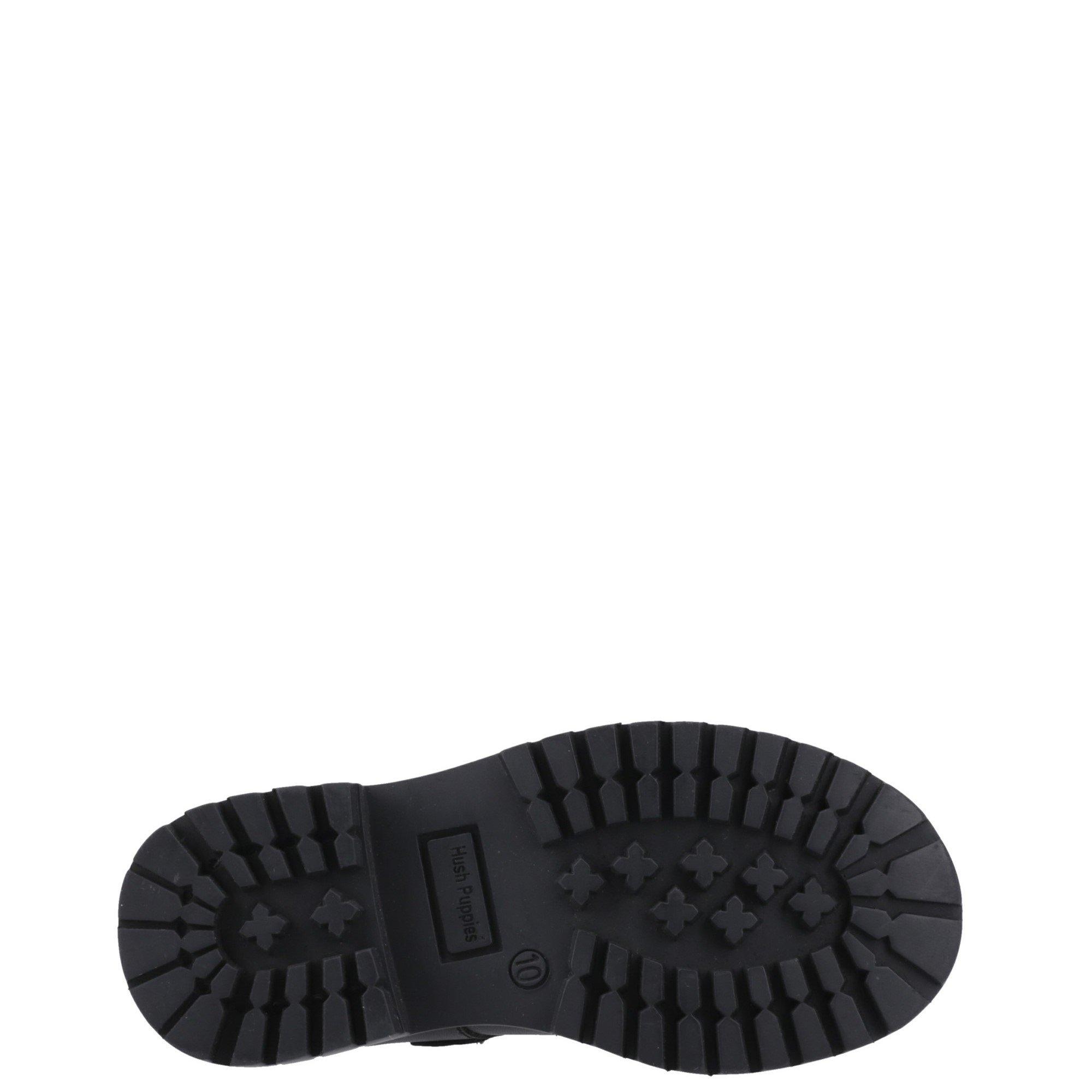 Black - Hush Puppies - Aurora Junior Shoe - 4