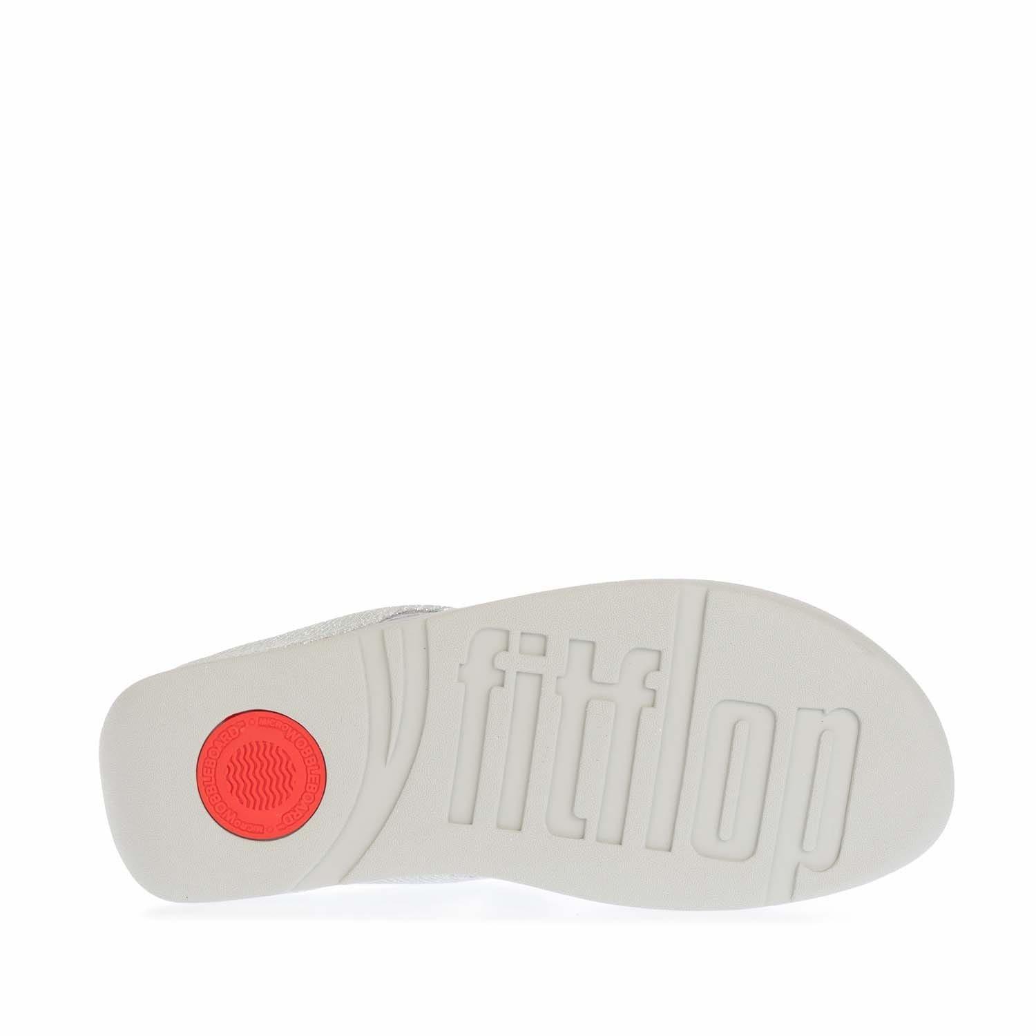 Silver - Fitflop - Lottie Glitzy Toe Thong Sandals - 3