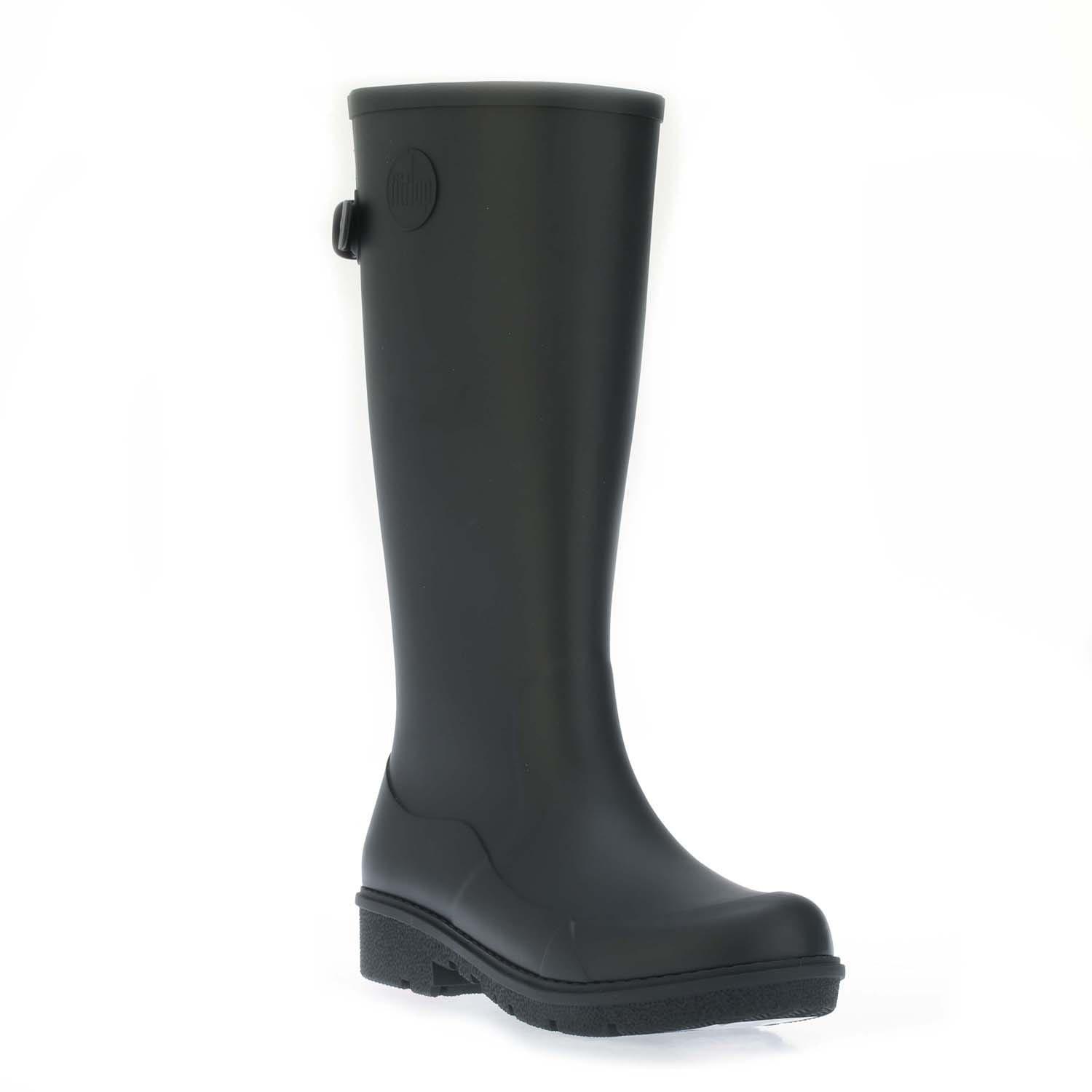 Black - Fitflop - Wonderwelly Tall Wellington Boots - 2