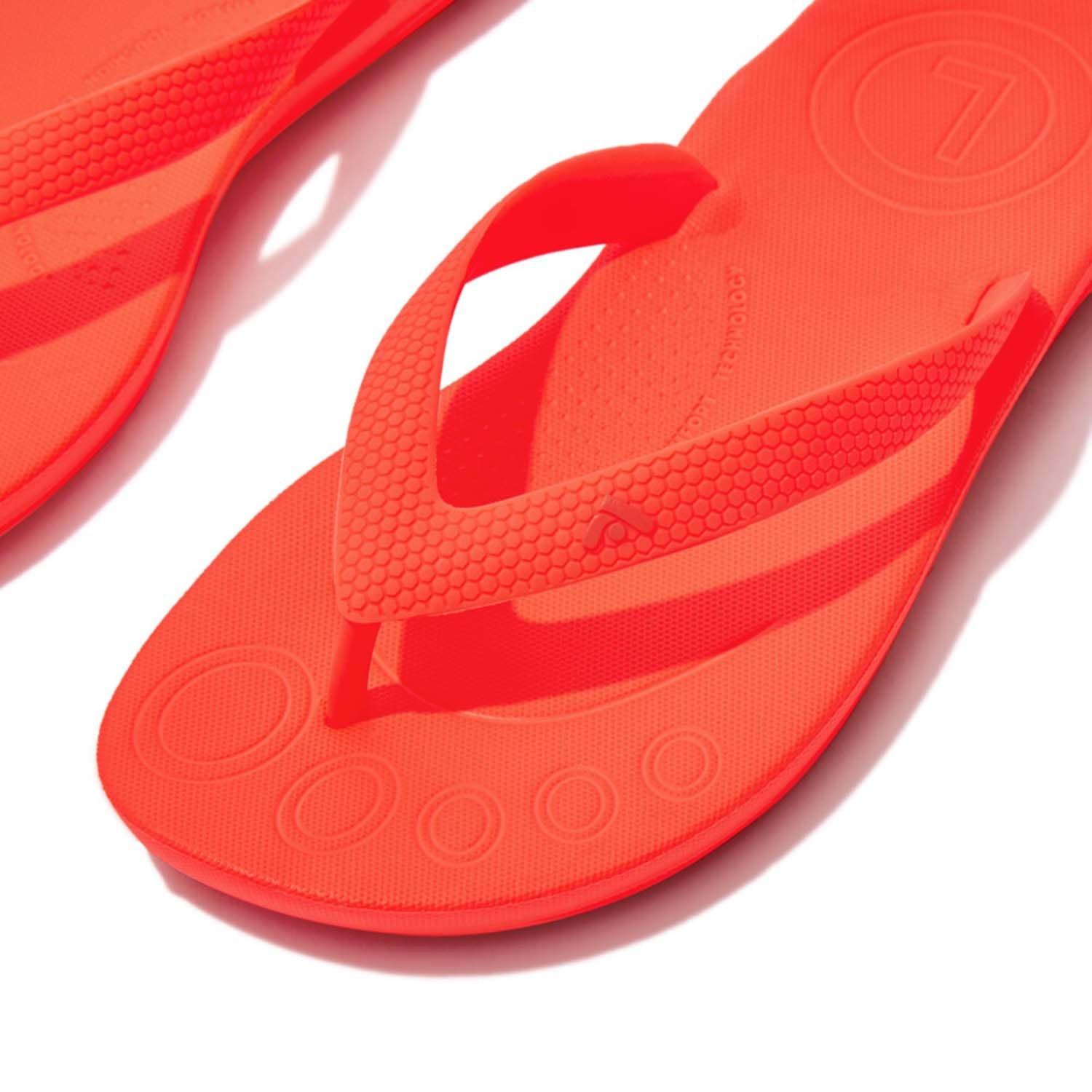Orange - Fitflop - iQushion Ergonomic Flip Flops - 4