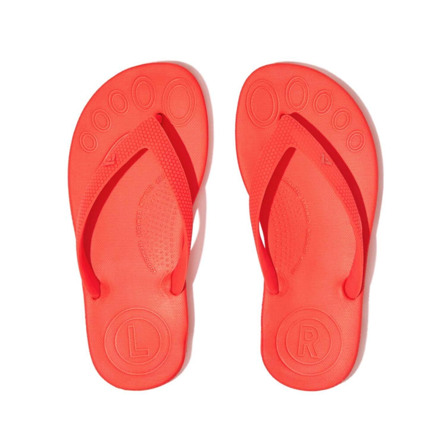 Orange - Fitflop - iQushion Ergonomic Flip Flops - 5