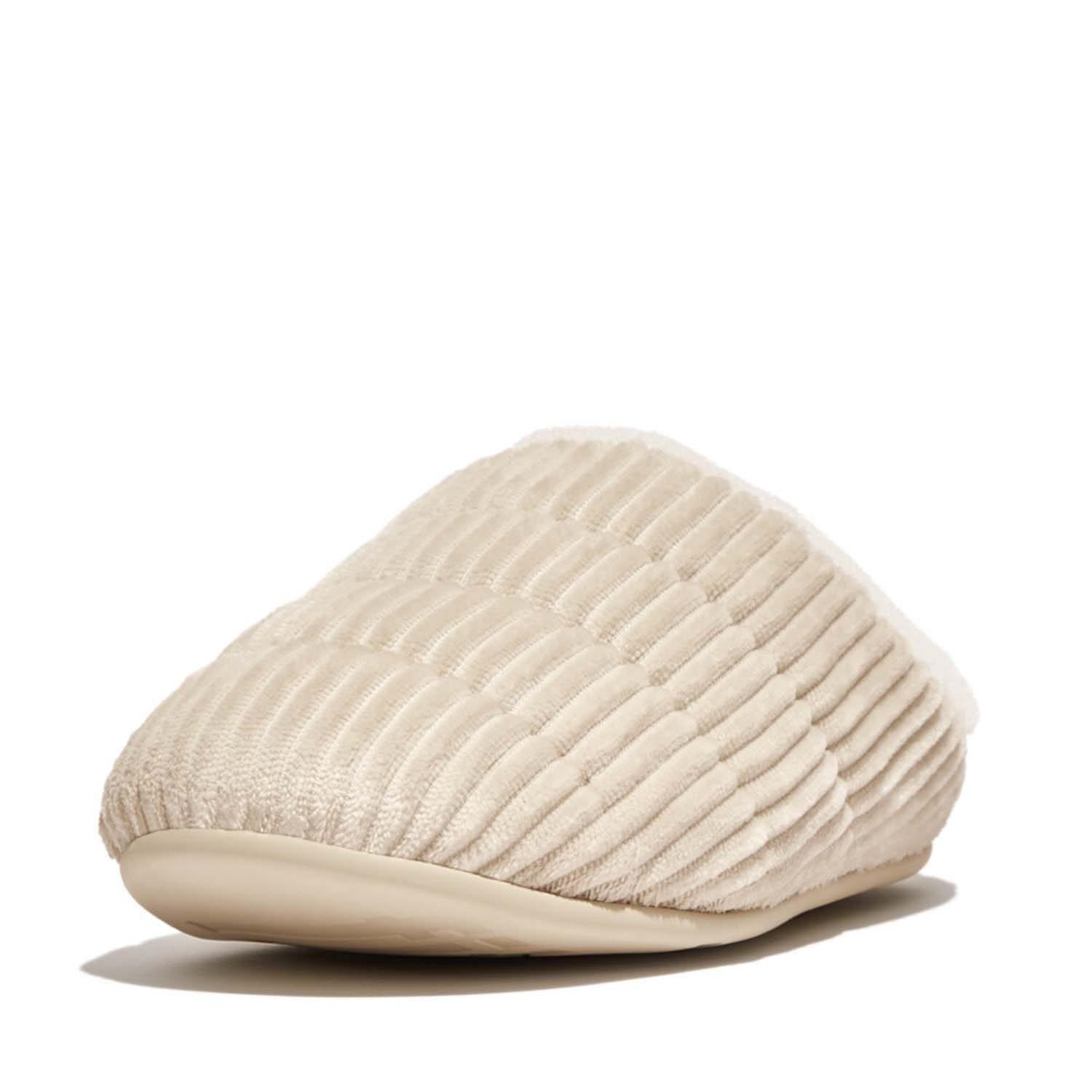 Ivory - Fitflop - Chrissie Fleece-Lined Corduroy Slippers - 2
