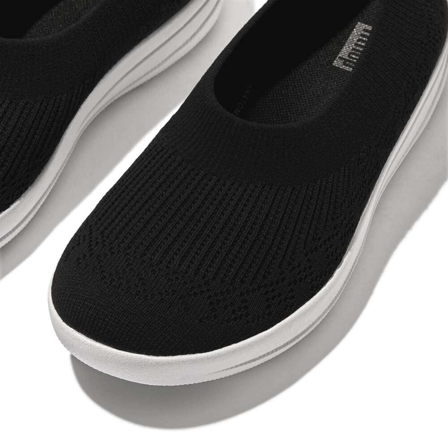 Black - Fitflop - Uberknit Slip-On Ballerinas - 5