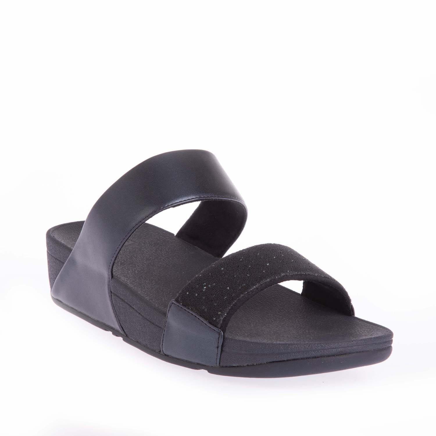 Navy - FitFlop - Lulu Opul Slide Sandals - 2