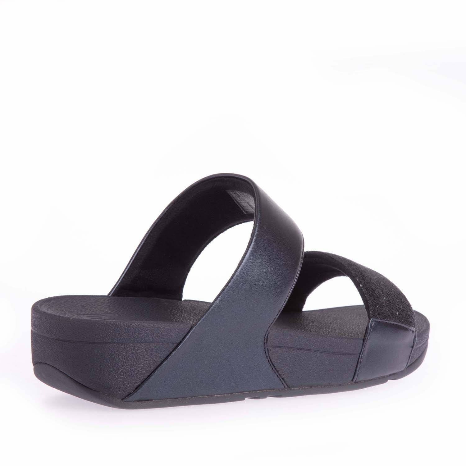 Navy - FitFlop - Lulu Opul Slide Sandals - 3