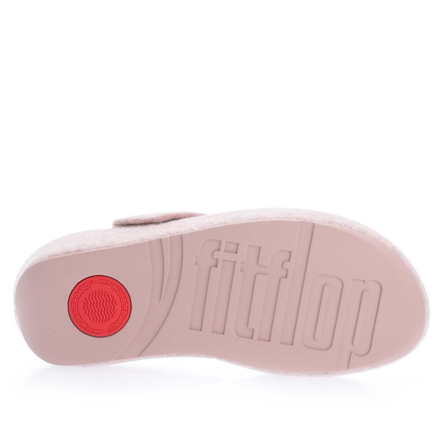 Beige - Fitflop - Shuv e01 Adjustable Felt Toe-Post Sandals - 5