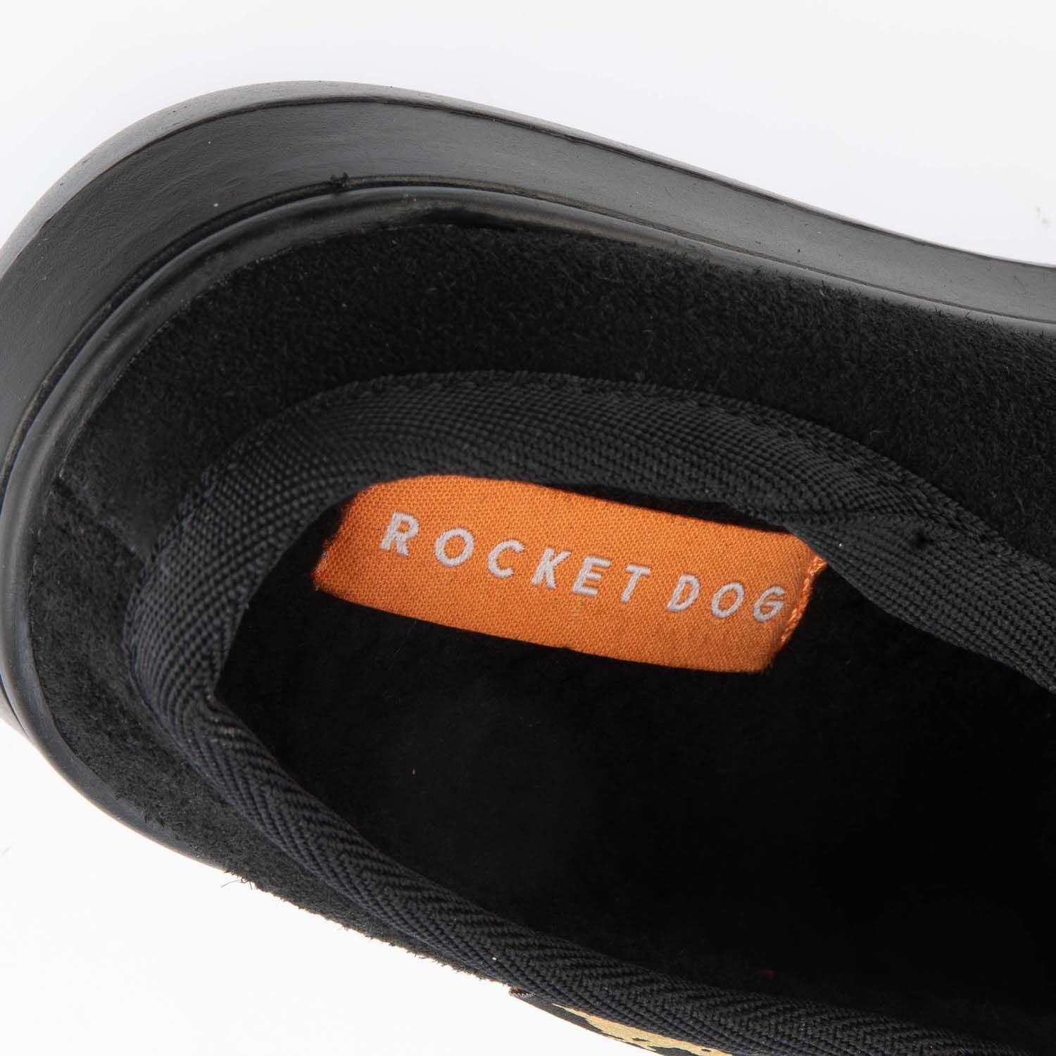 Black - Rocket Dog - Sugar Glider Suede Mule Slippers - 6