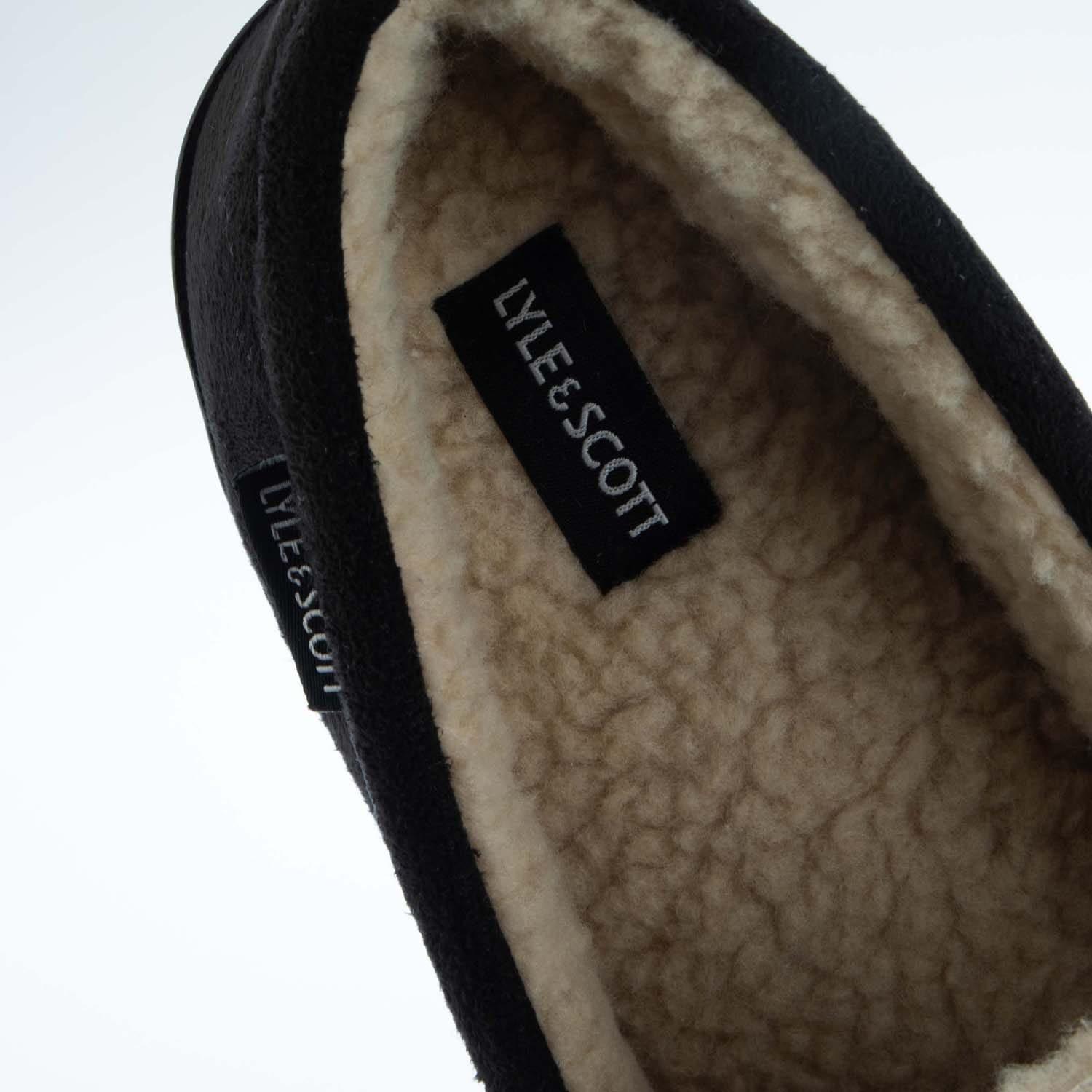 Black - Lyle and Scott - Aspen Slippers - 5