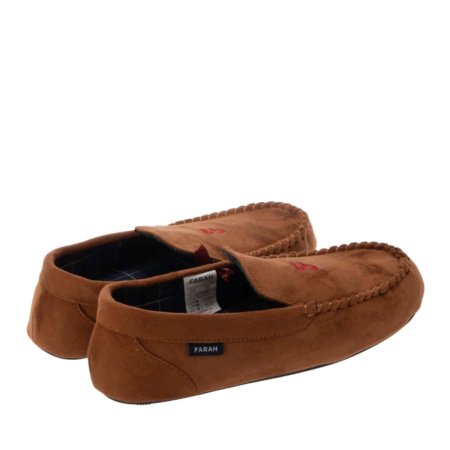 Tan - Farah - Nicken Moccasin Slippers - 2