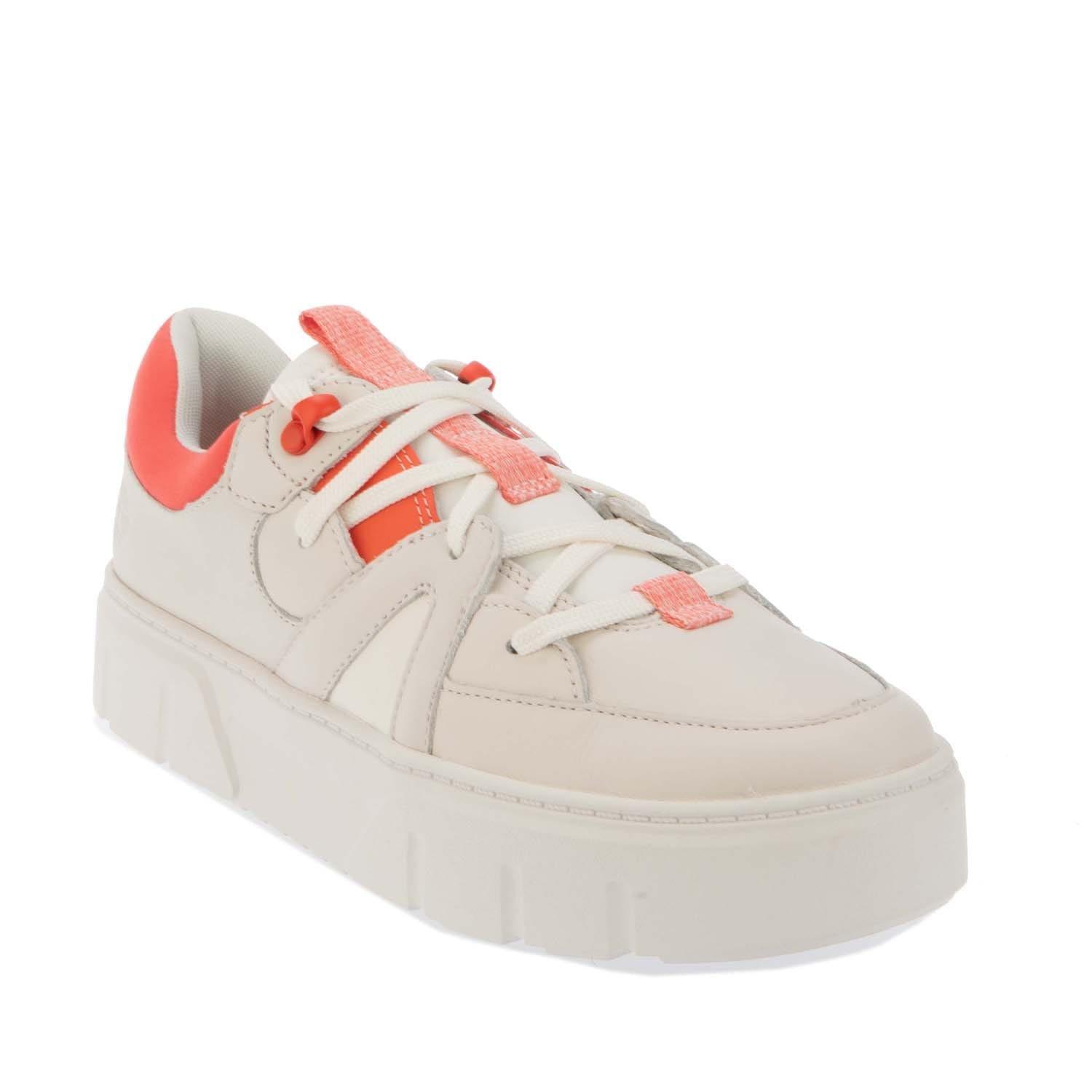 White - Timberland - Low Lace Up Sneakers - 2