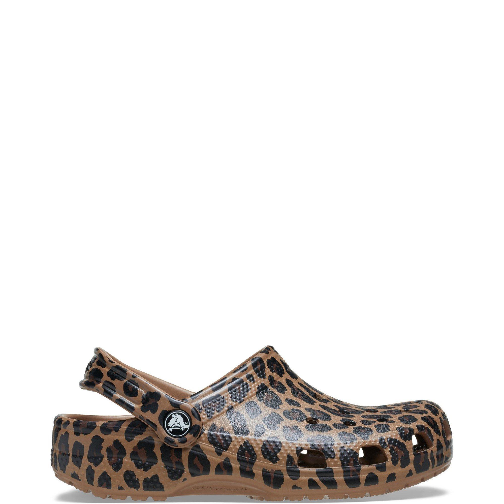 Brown - Crocs - Girls' Classic Animal Print Clogs - 1