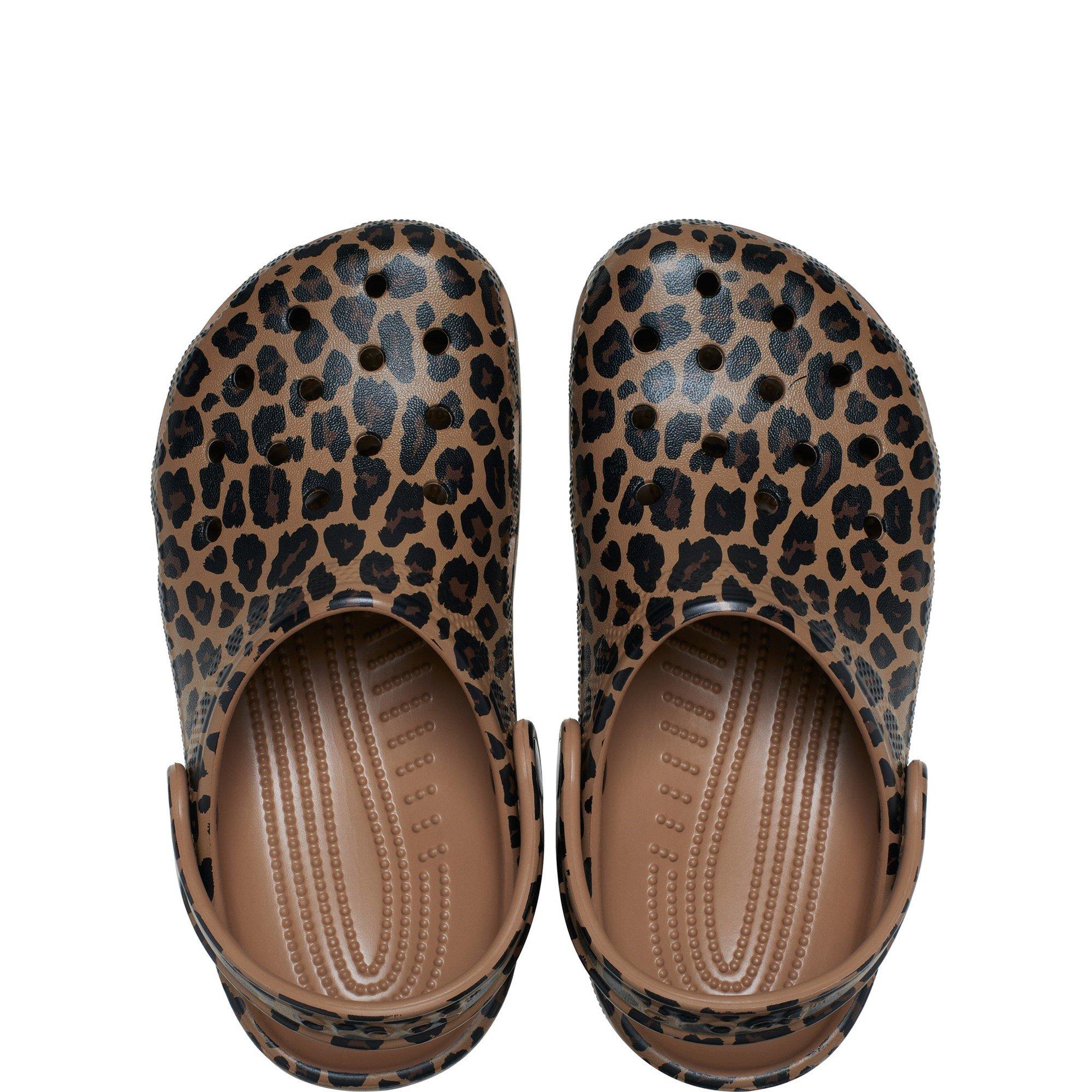 Brown - Crocs - Girls' Classic Animal Print Clogs - 3
