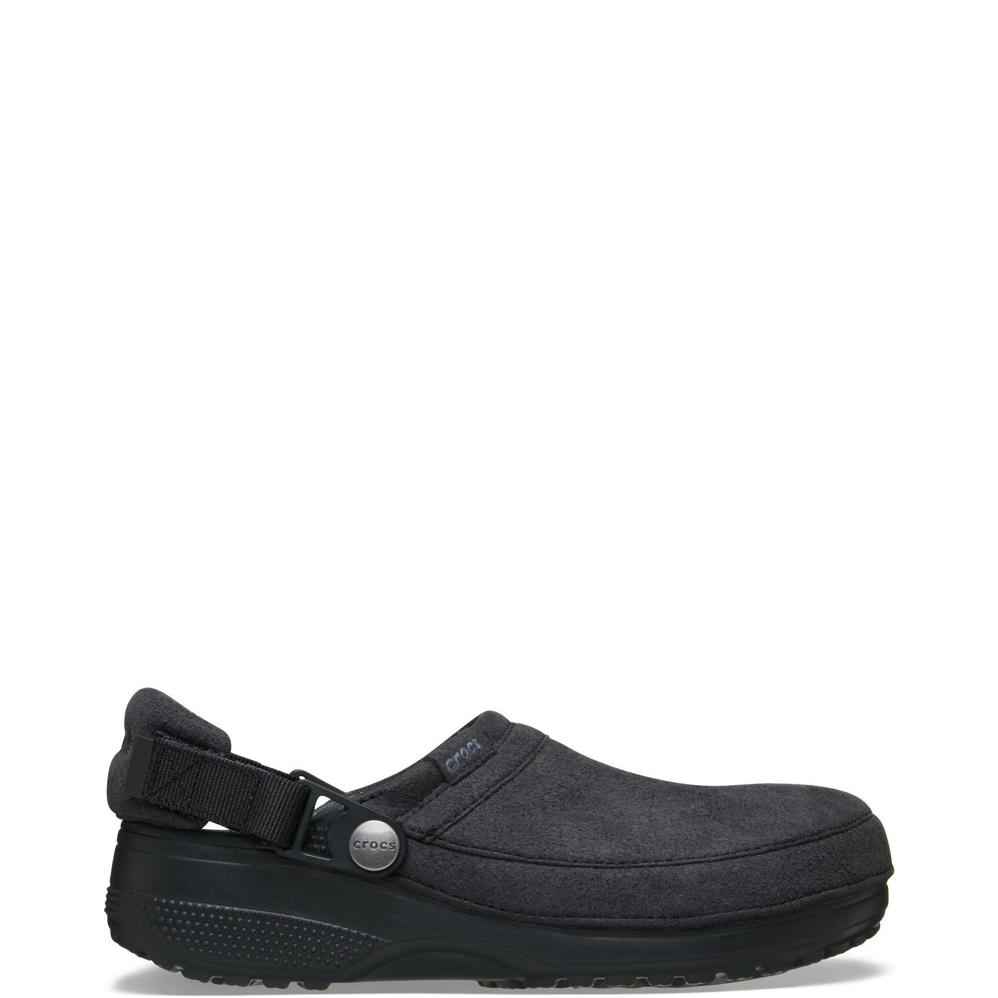 Black - Crocs - Classic Crafted Vegan Suede Clog - 1