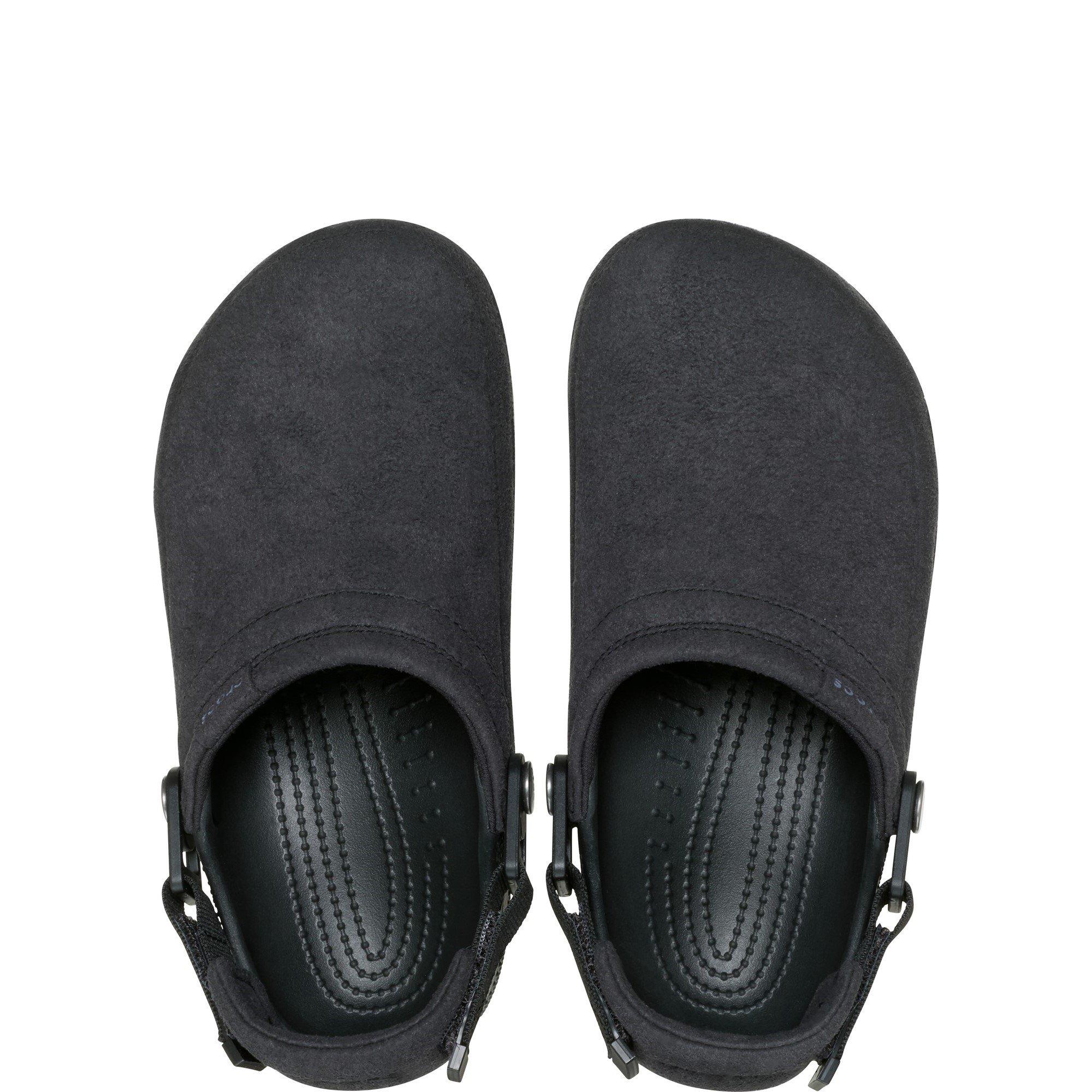Black - Crocs - Classic Crafted Vegan Suede Clog - 4