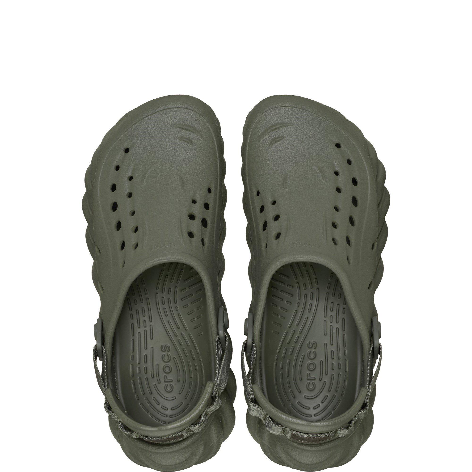 Olive - Crocs - Unisex Echo Clogs - 4