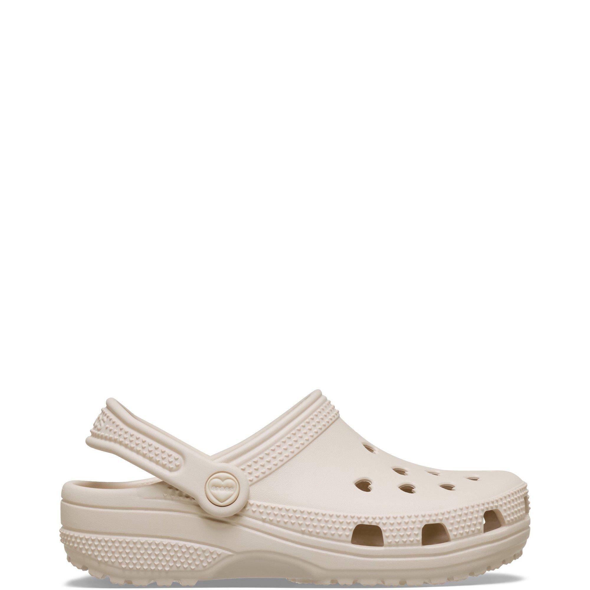 Beige - Crocs - Kids' Classic Hearts Clogs - 1
