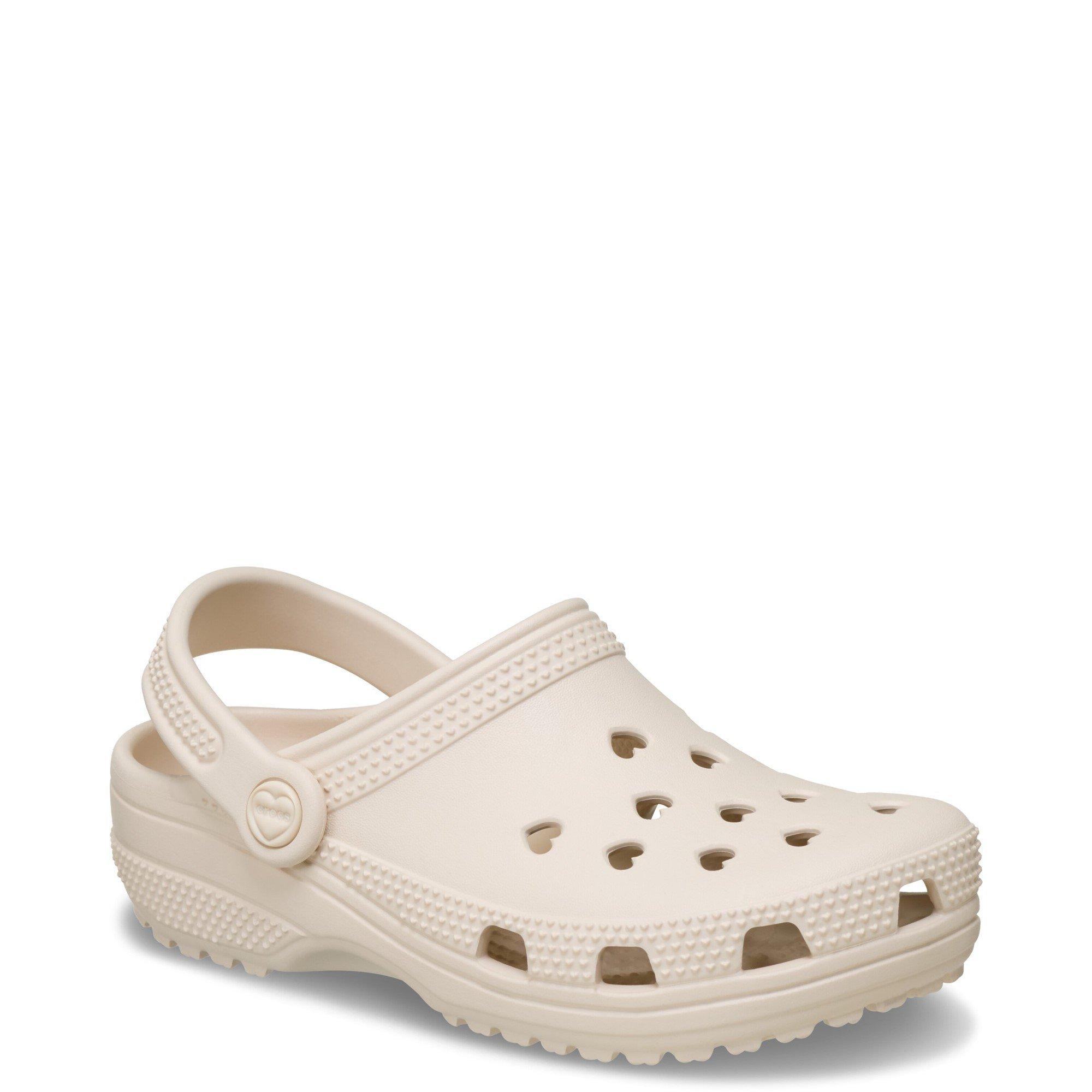 Beige - Crocs - Kids' Classic Hearts Clogs - 2