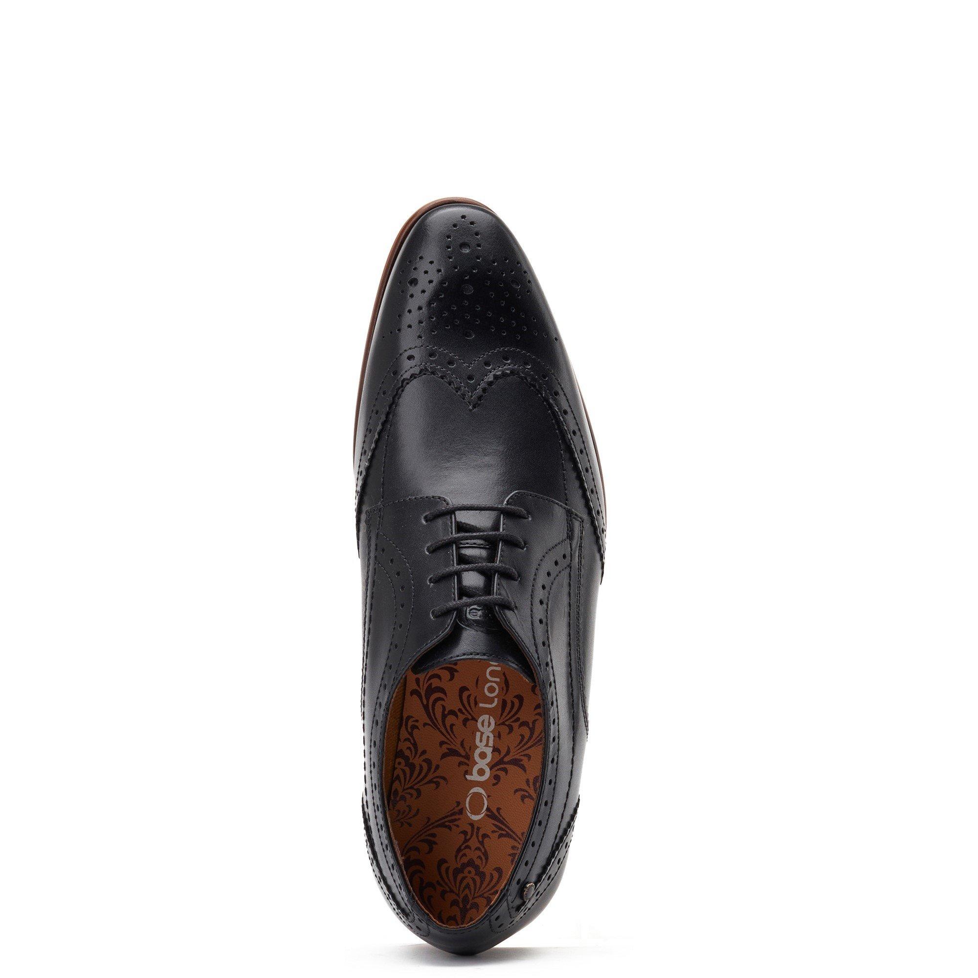 Black - Base London - Barbera Excel Brogue - 4