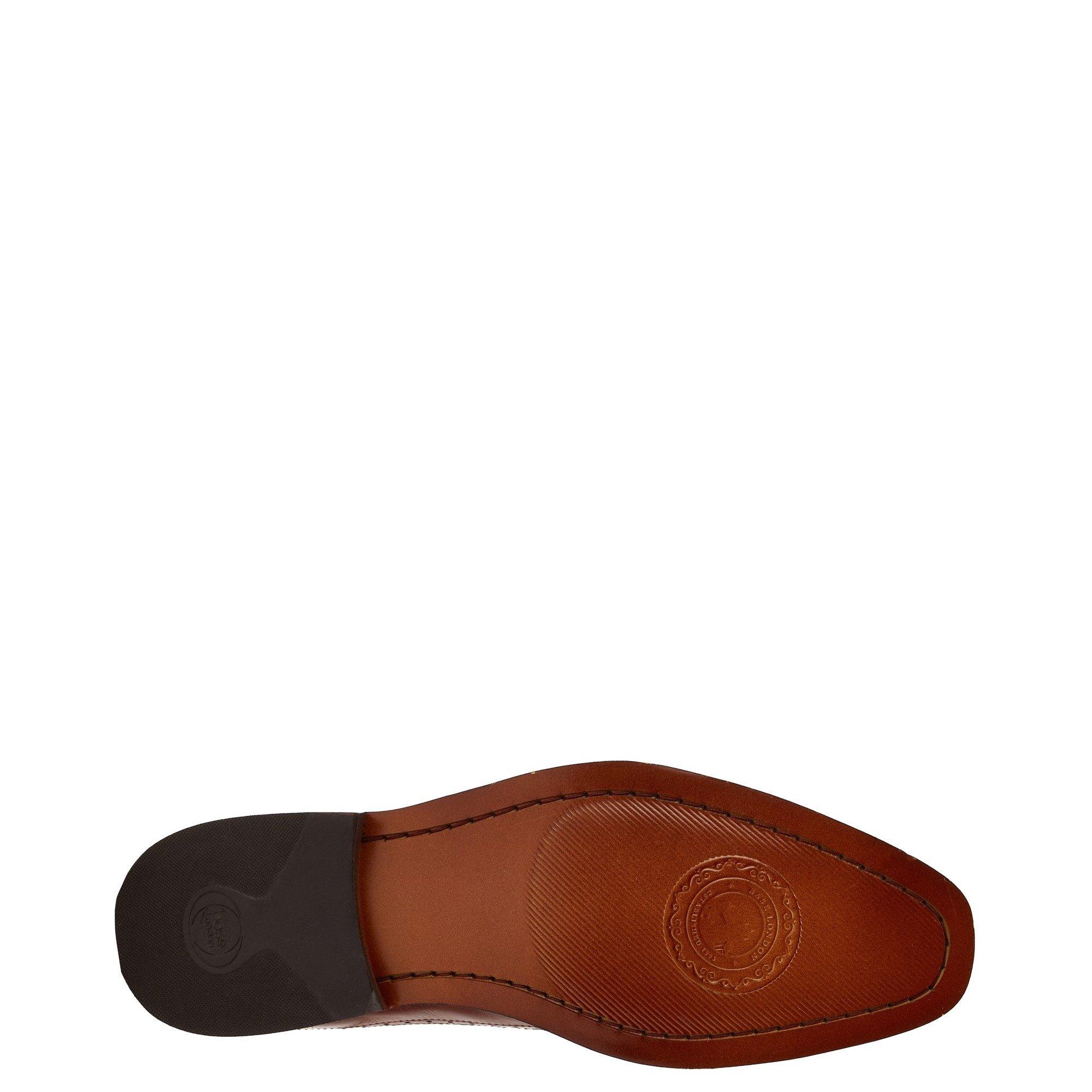 Tan - Base London - Havisham Plain Toe Derby Shoe - 5