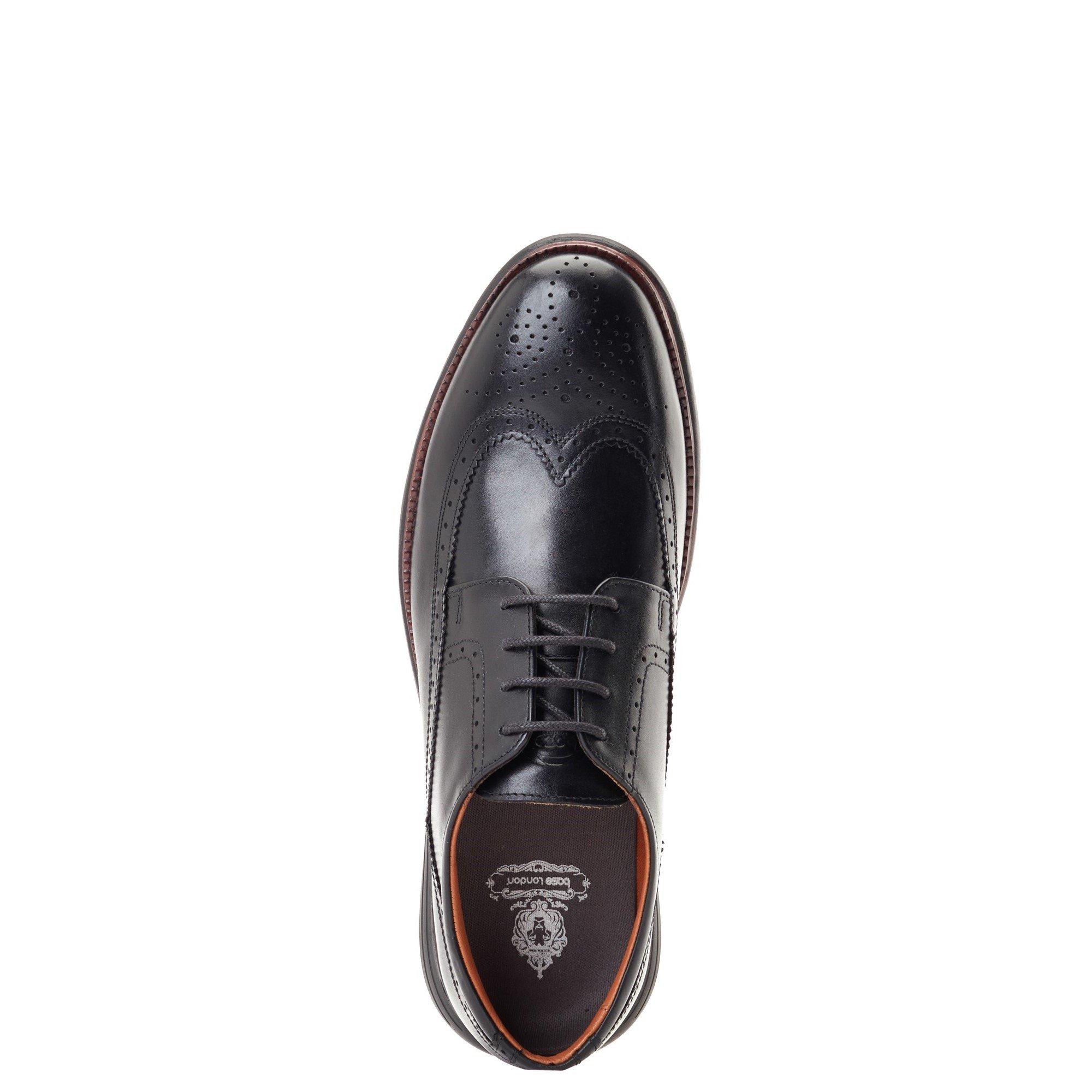 Black - Base London - Flight Brogue Shoe - 4