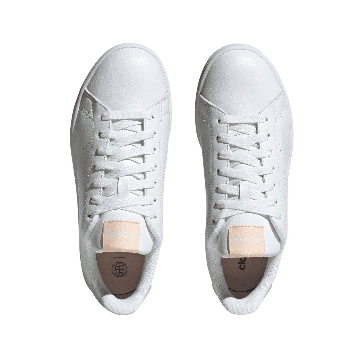 White - adidas - Advantage Trainers - 3