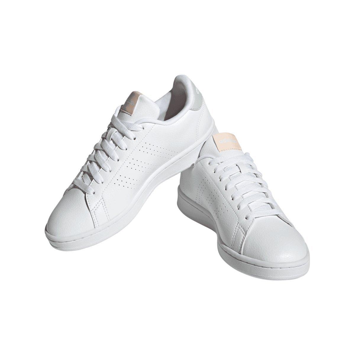 White - adidas - Advantage Trainers - 6