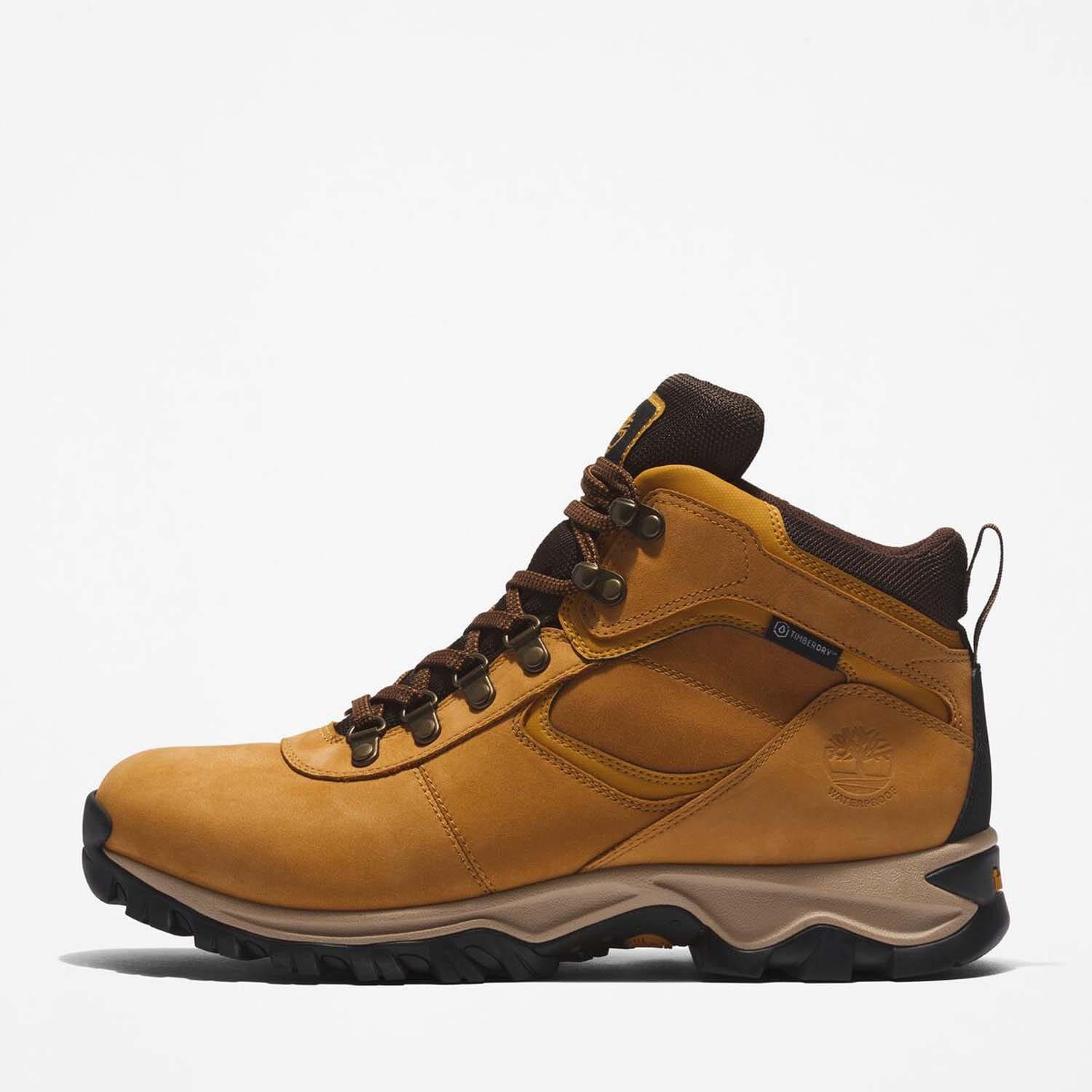 Wheat - Timberland - Mt Maddsen Mid Waterproof Hiking Boots - 3