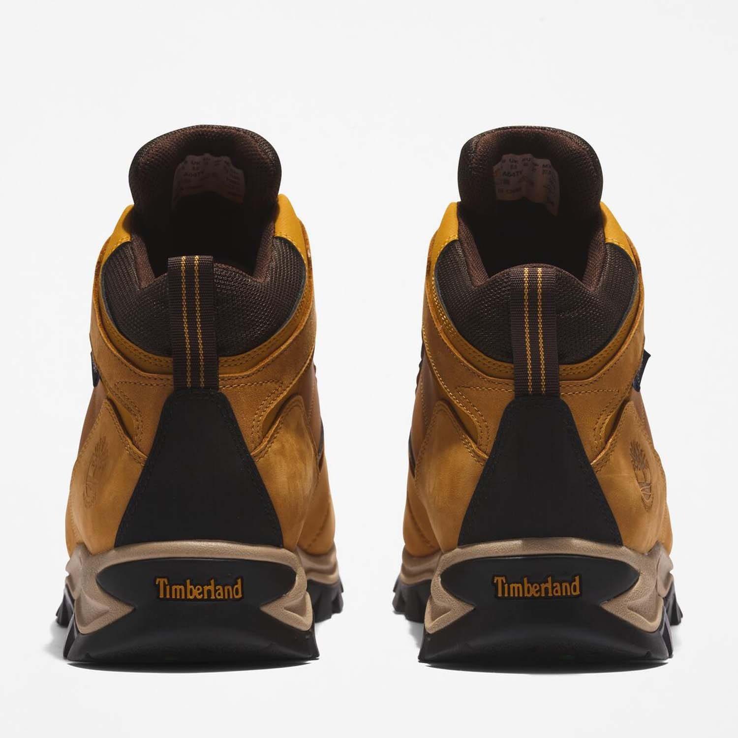 Wheat - Timberland - Mt Maddsen Mid Waterproof Hiking Boots - 4