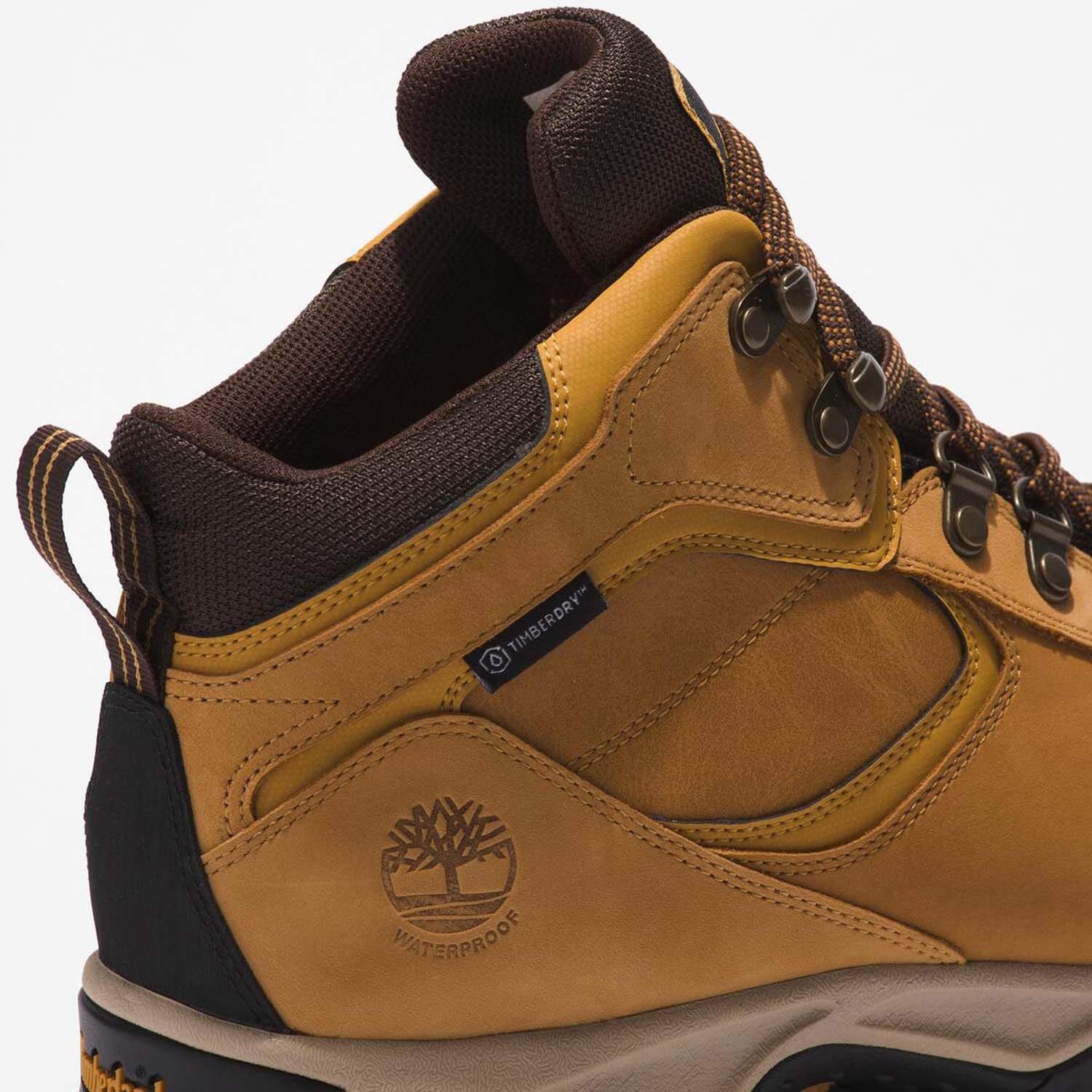 Wheat - Timberland - Mt Maddsen Mid Waterproof Hiking Boots - 6