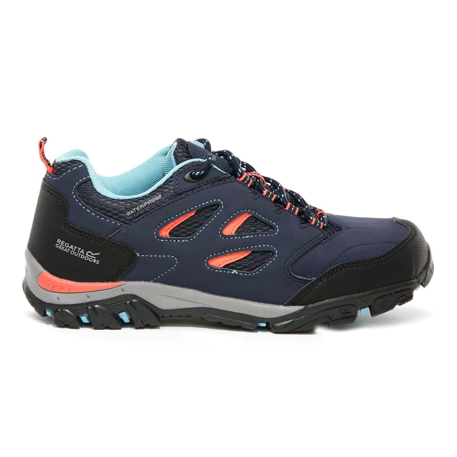 Navy - Regatta - Holcombe Low Waterproof Walking Shoes - 1
