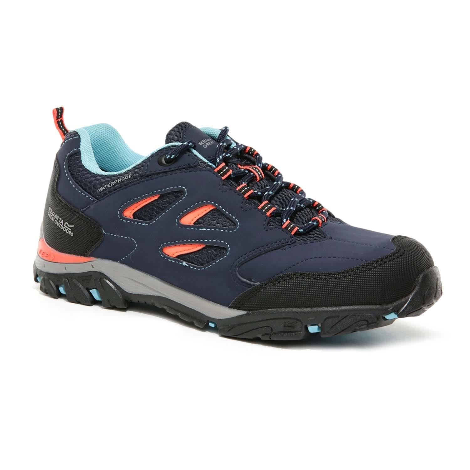 Navy - Regatta - Holcombe Low Waterproof Walking Shoes - 2
